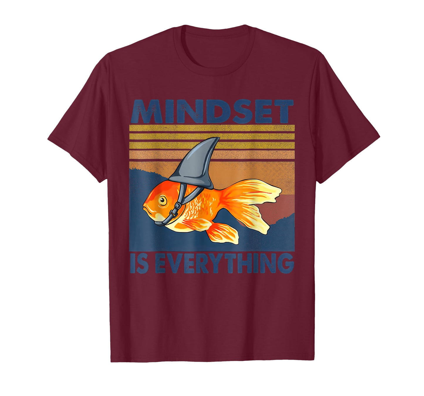 Everything Is Mindset Shark Fin Goldfish Vintage T-Shirt