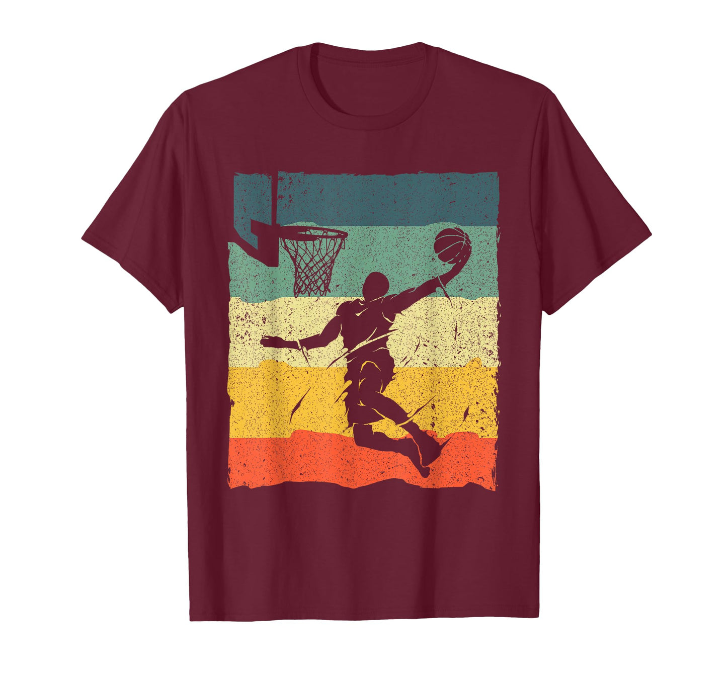 Cool Basketball Art For Men Women Vintage Basketball Player T-Shirt