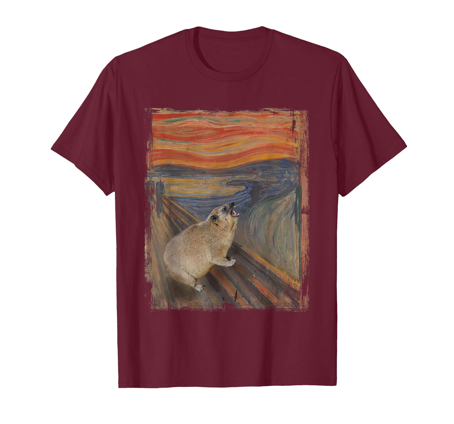 Hyrax Scream Meme Vintage Awawa Hyrax Lover T-Shirt