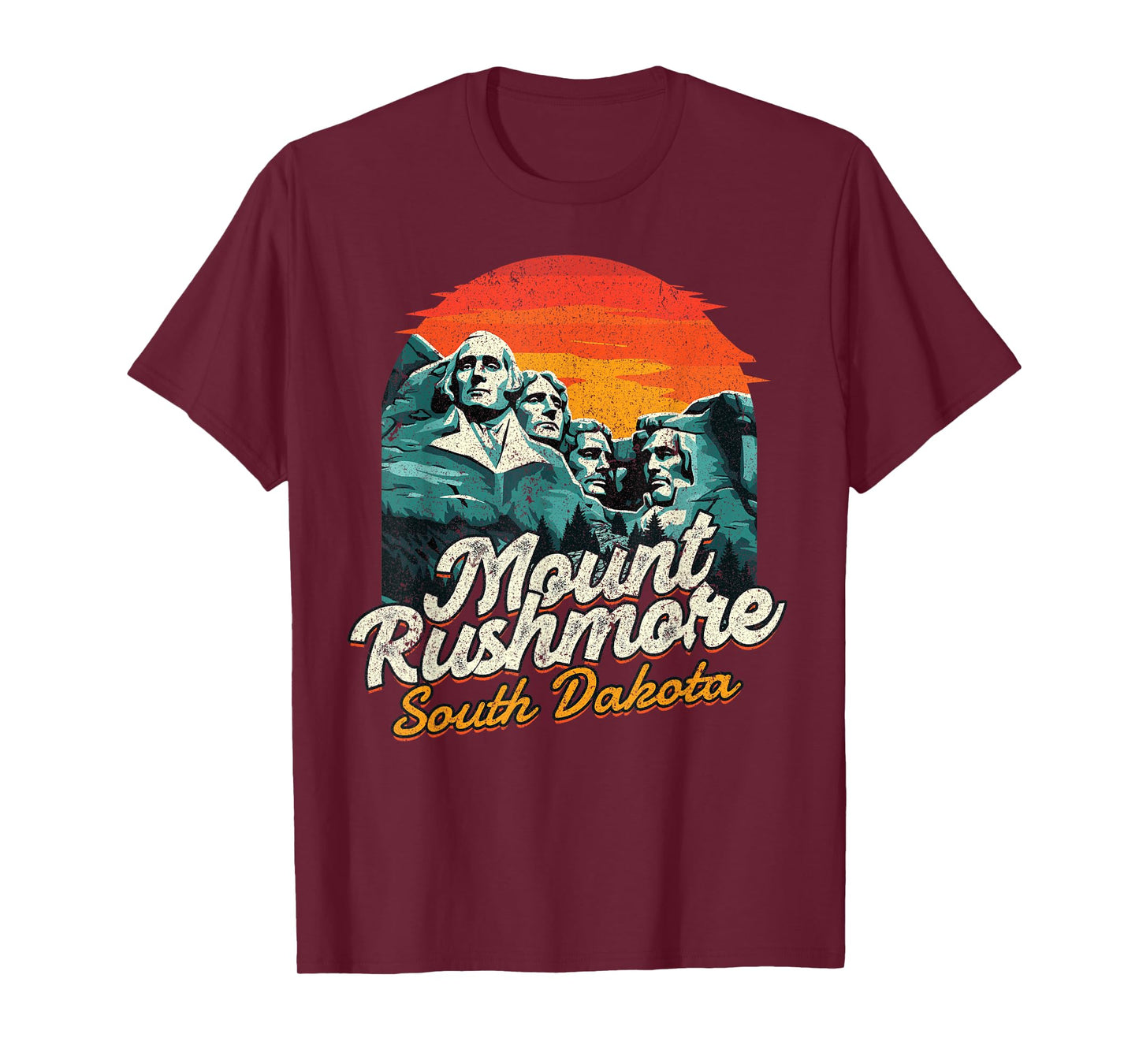 Vintage Mount Rushmore South Dakota National Park Souvenir T-Shirt