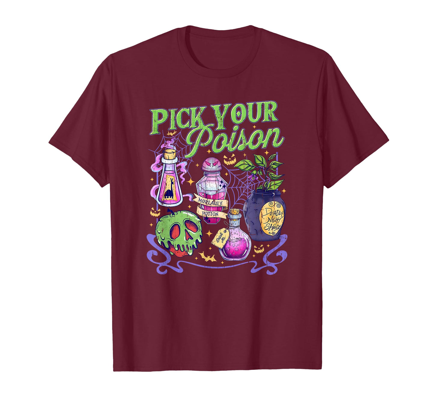 Pick Your Poison, Vintage Princess Halloween, Funny Poison T-Shirt