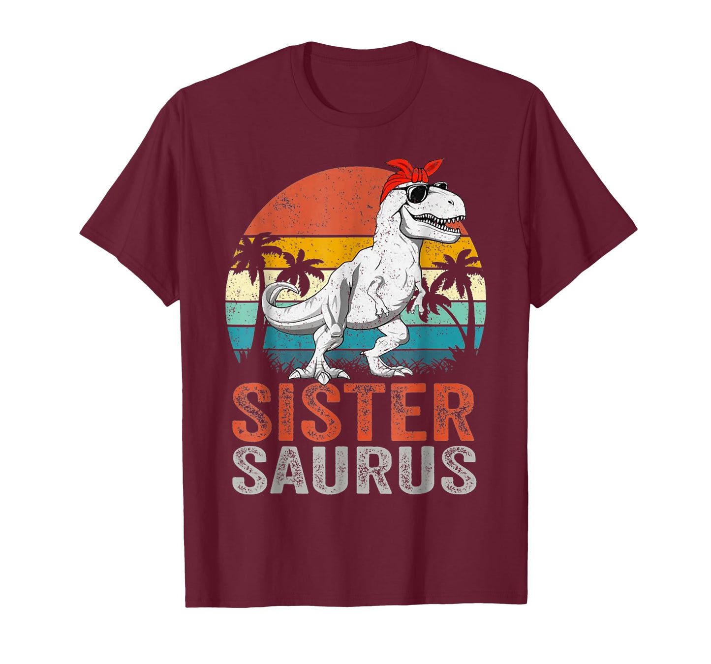 Sistersaurus T Rex Dinosaur Sister Saurus Family Matching T-Shirt