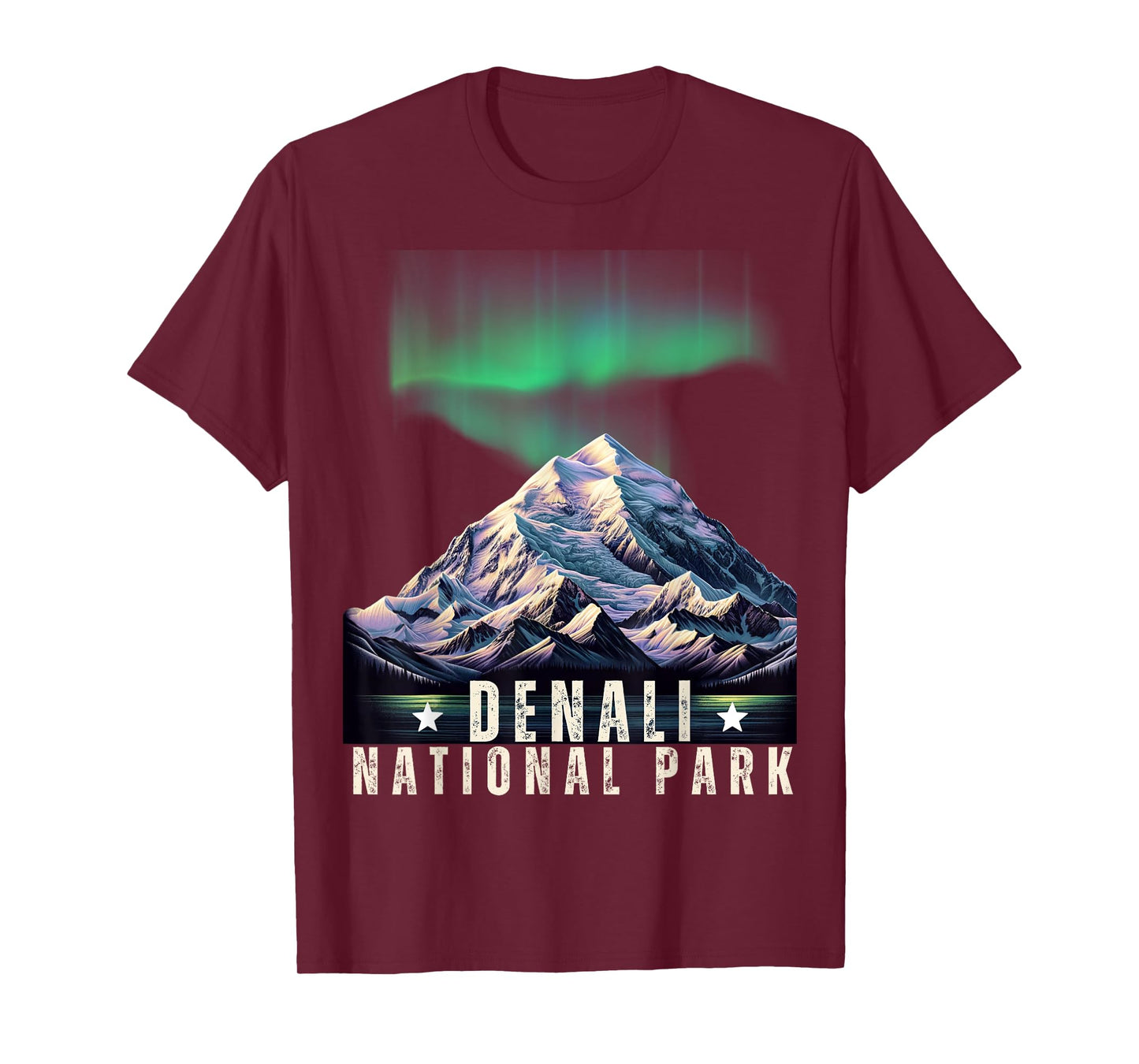 Denali National Park Vintage Alaska Denali Mountain Peak T-Shirt