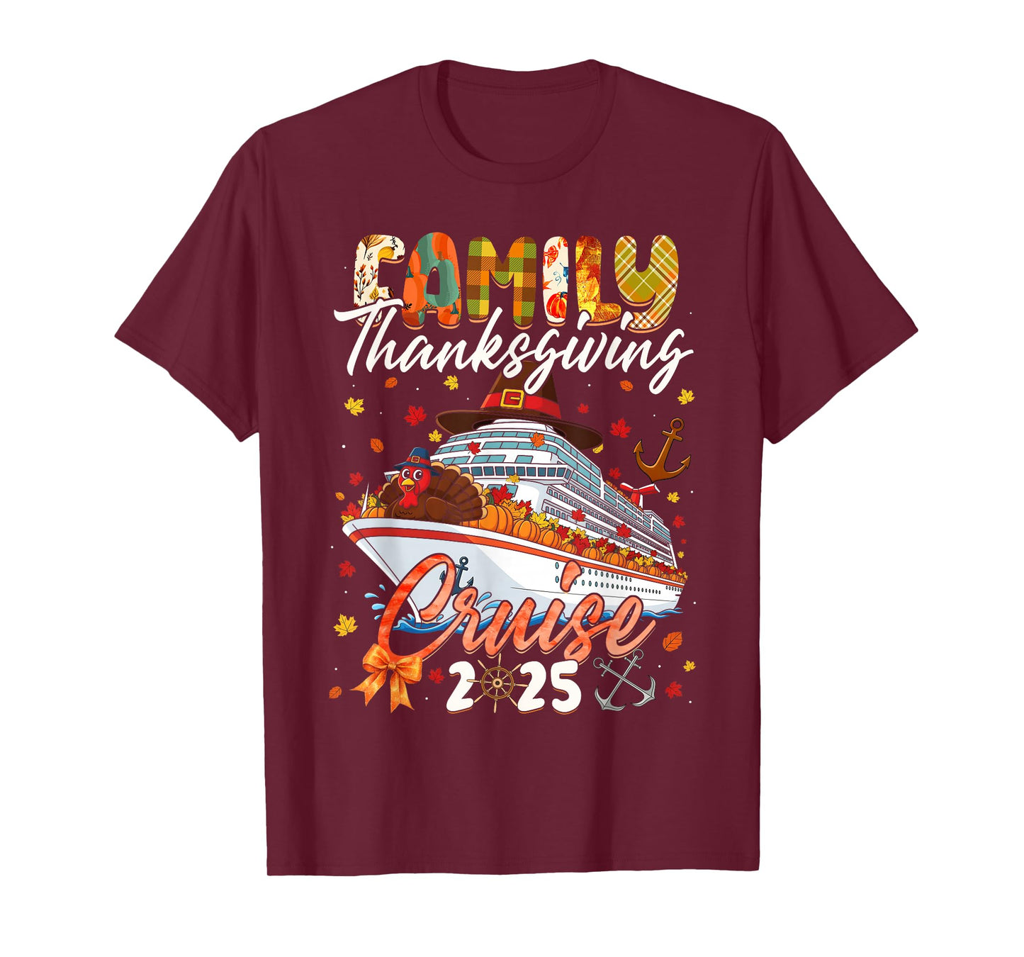 Family Thanksgiving Cruise Squad 2025 Matching Men Women Kid T-Shirt