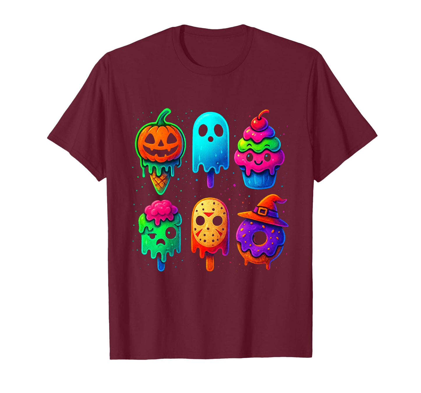Kawaii Anime Halloween Sweet Monster Ice Cream Pops Candy T-Shirt