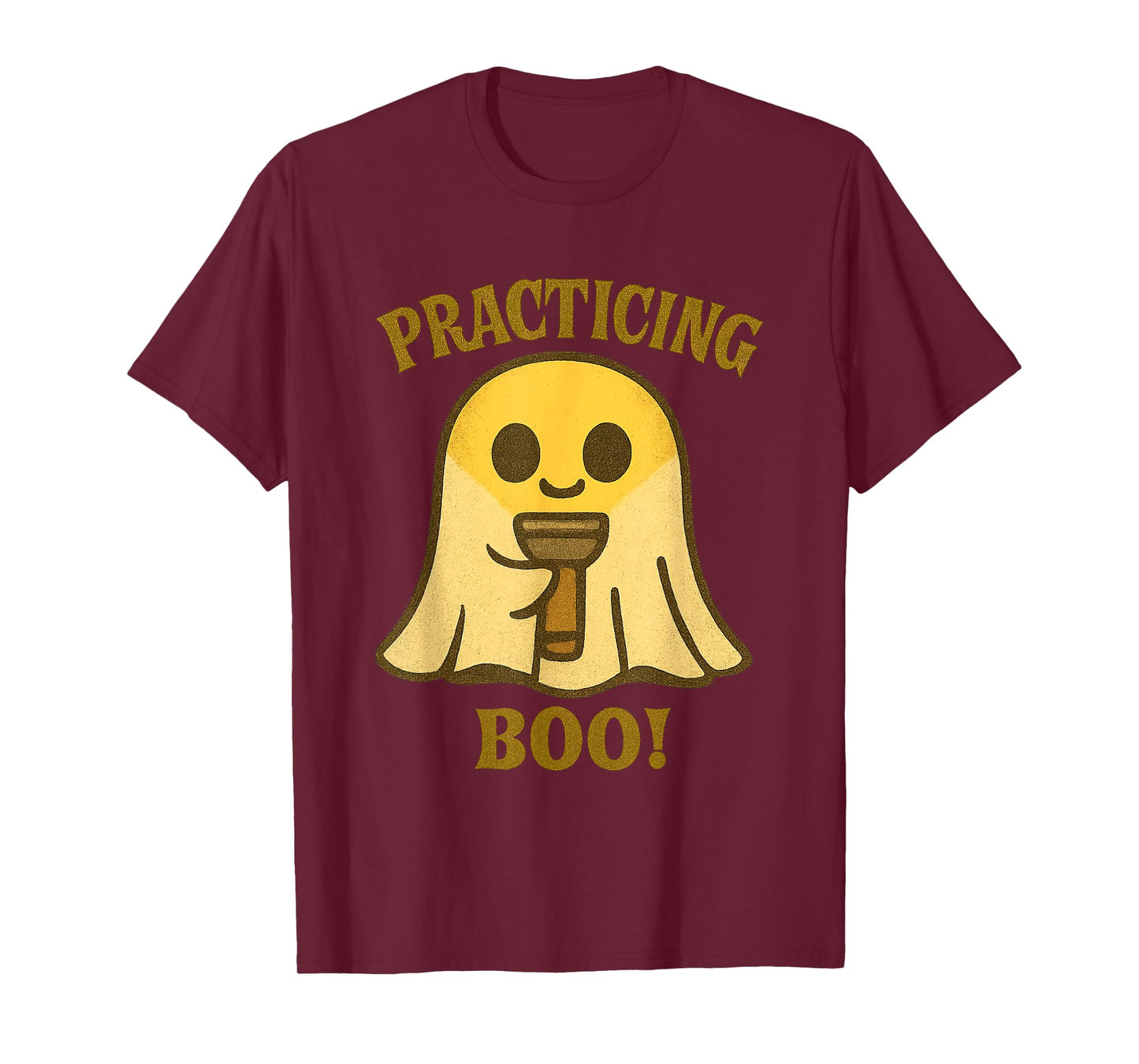 Practicing Boo Ghost Halloween Costume Teens Girls Women Men T-Shirt