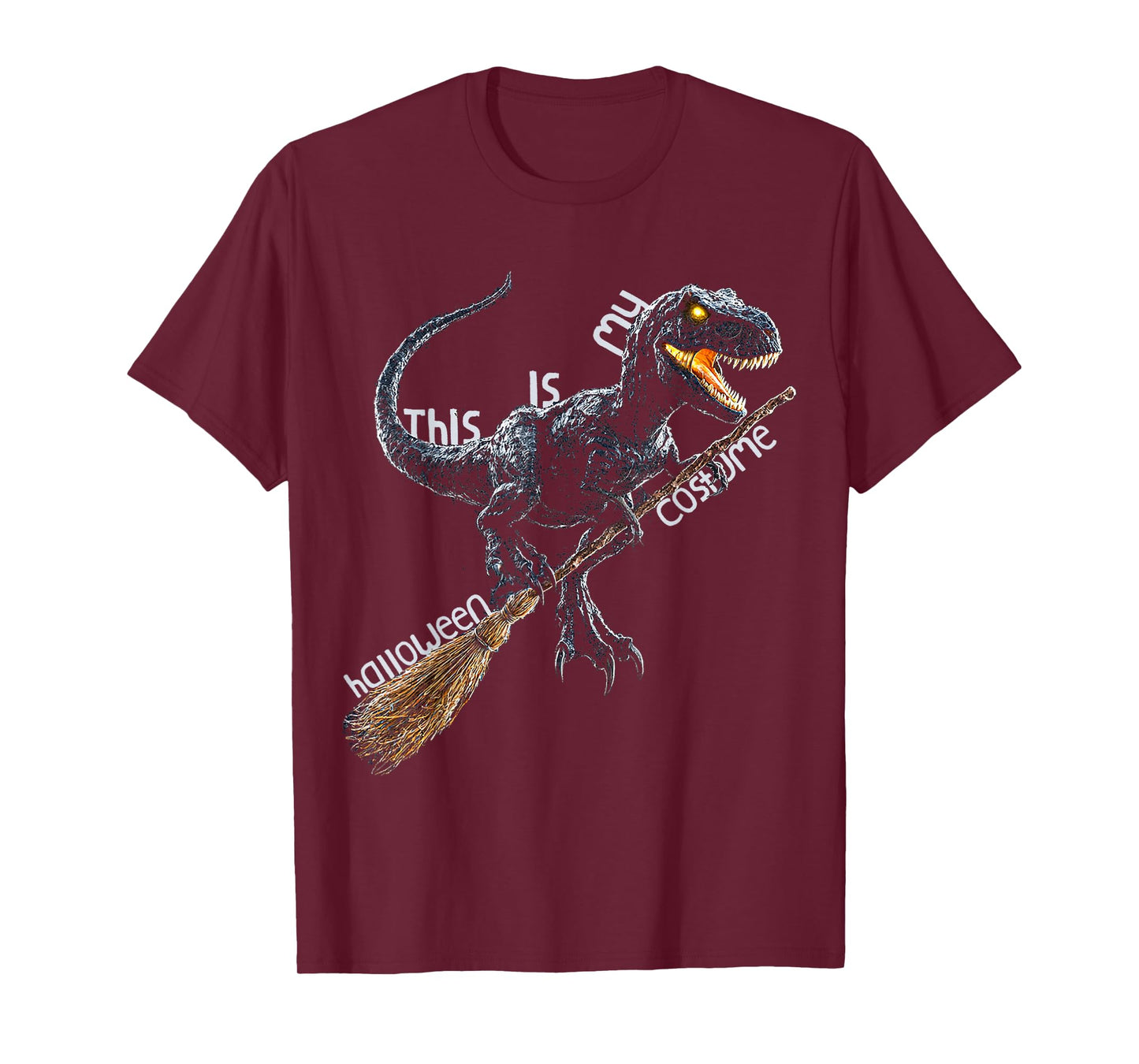This is My Halloween Costume Dinosaur Witch Spooky T-Shirt