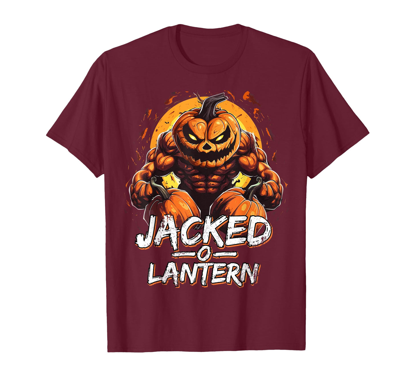 Funny Halloween Jacked O Lantern Costume Party Gym Men T-Shirt