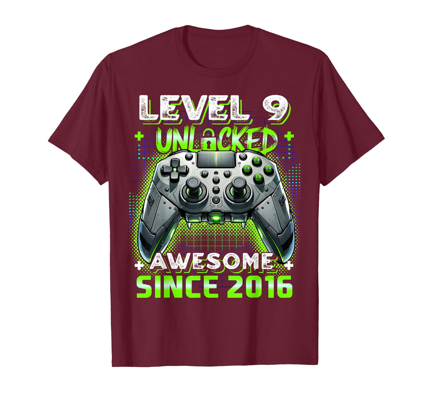 9th Birthday Boy Level 9 Gamer 9 Year Video Game Party T-Shirt