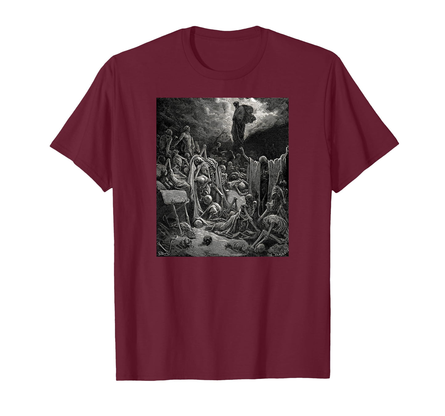 The Vision of the Valley of Dry Bones Gustave Dore T-Shirt