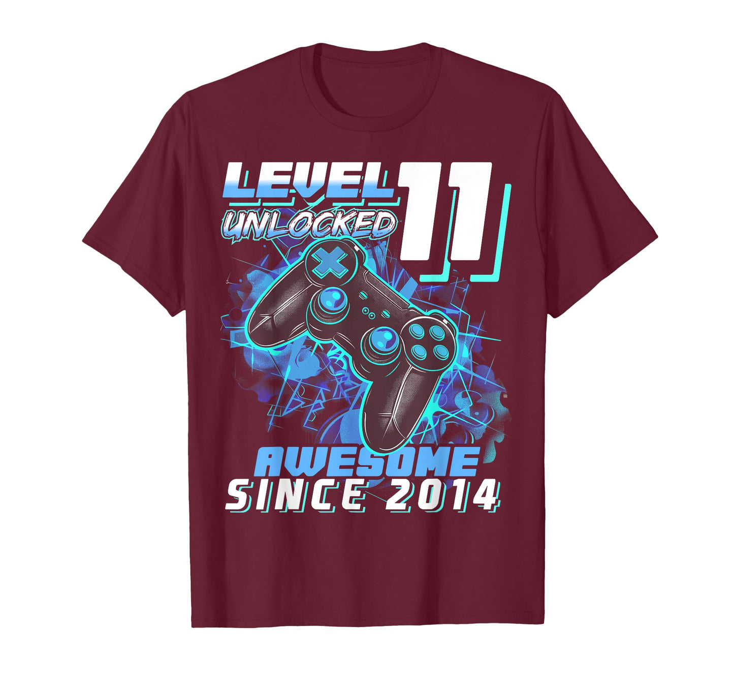 11th Birthday Boy Level 11 Gamer 11 Year Video Game Party T-Shirt