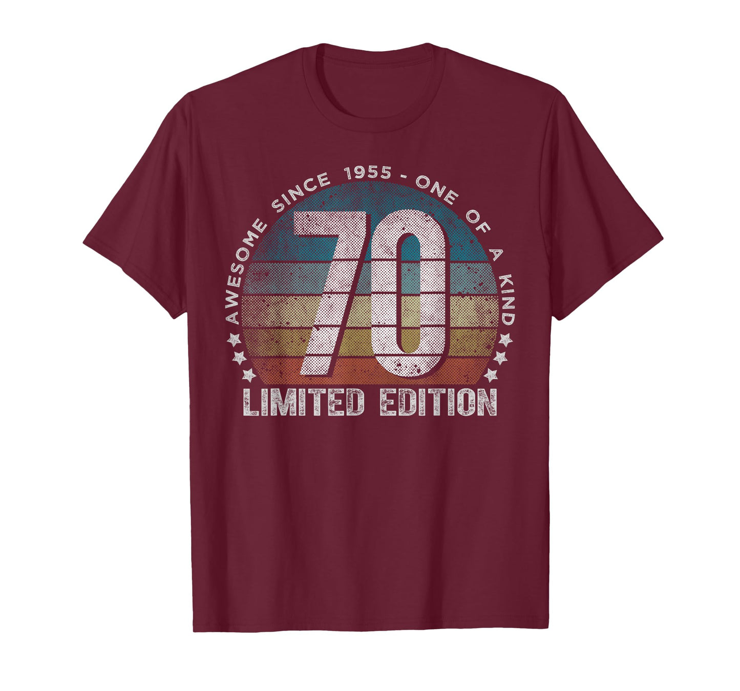 70 Year Old Gifts Vintage 1955 Limited Edition 70th Birthday T-Shirt