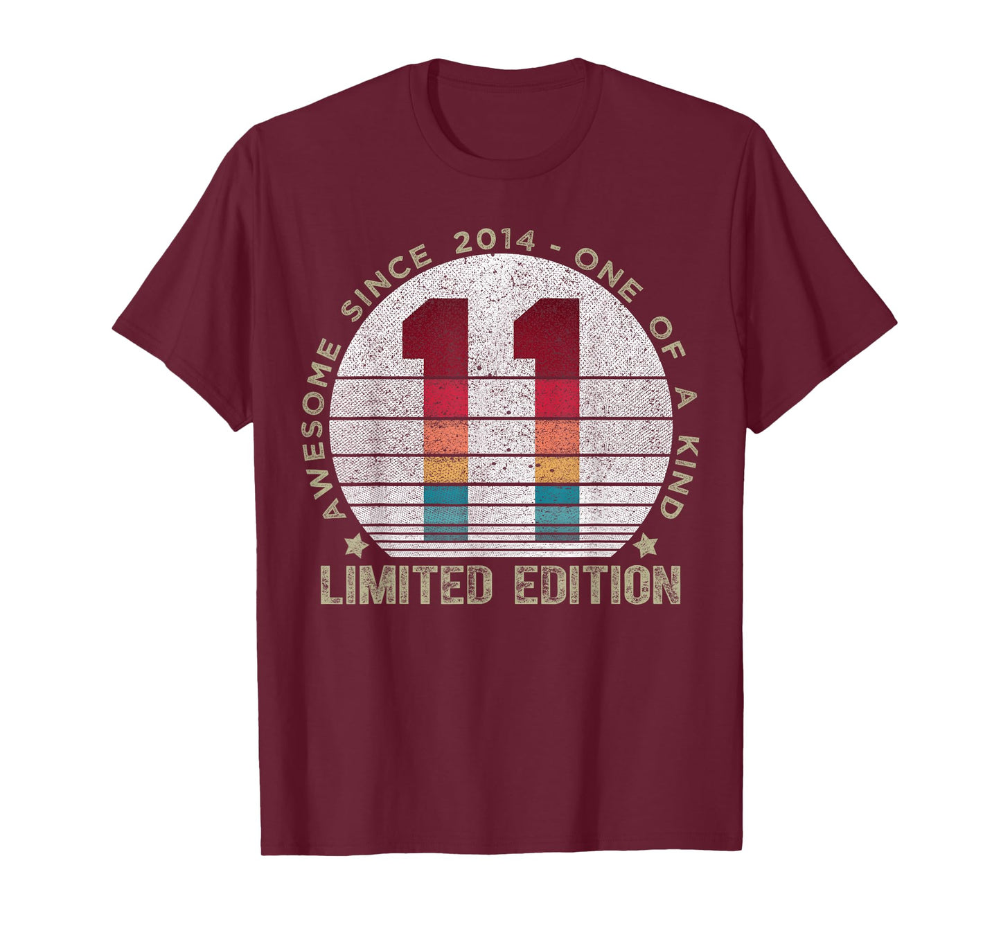 11 Year Old Gifts Vintage 2014 Limited Edition 11th Birthday T-Shirt