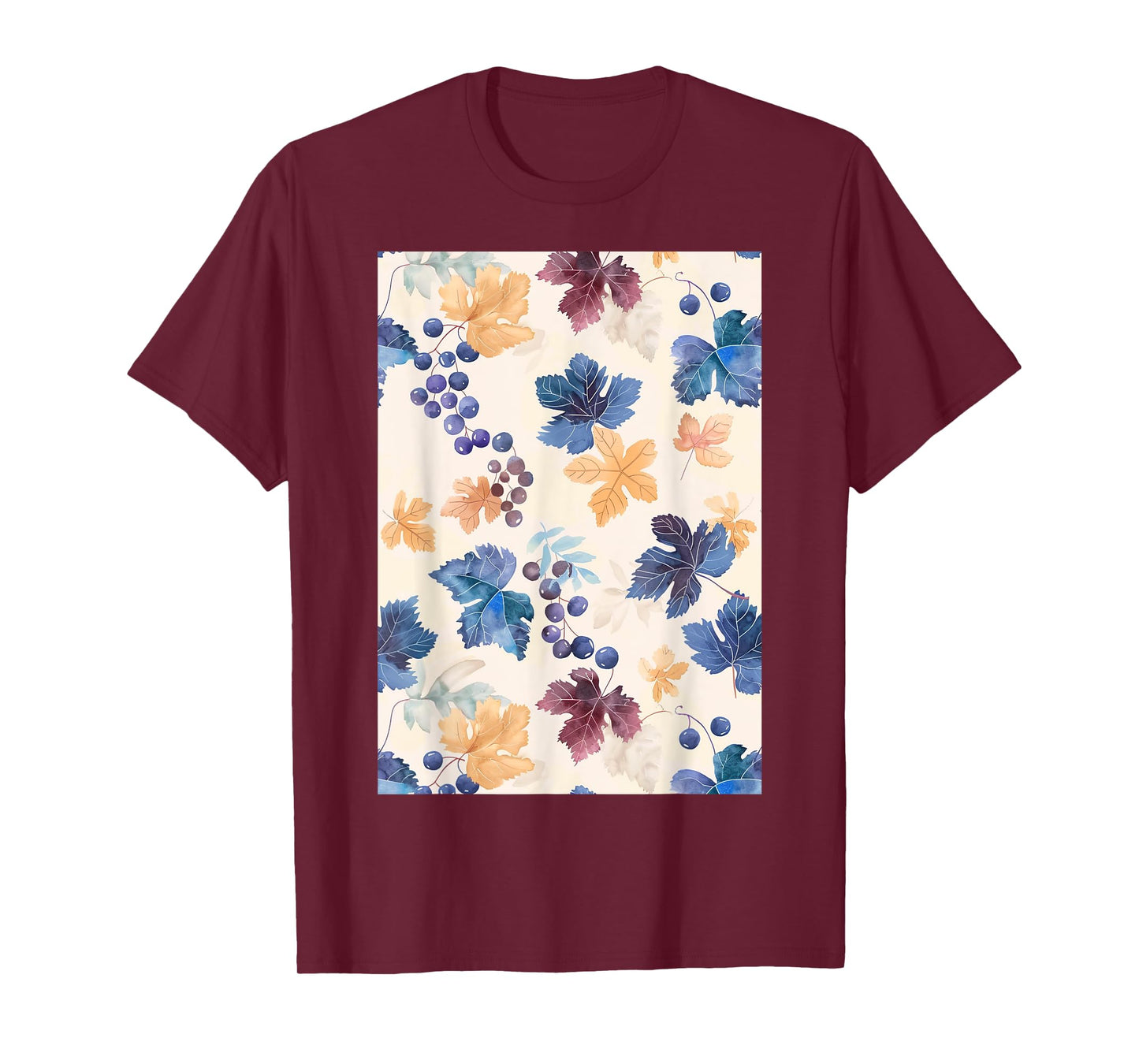 Vintage Pattern Art Grape T-Shirt