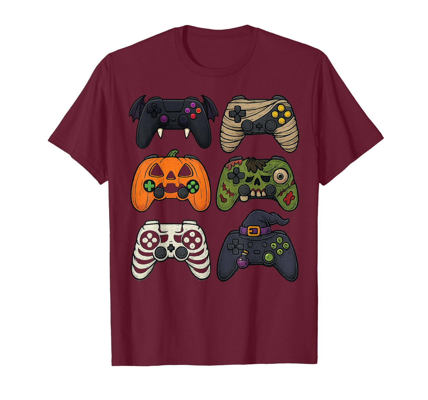 Halloween Gamer Controllers Funny Spooky Gamepad Costume T-Shirt