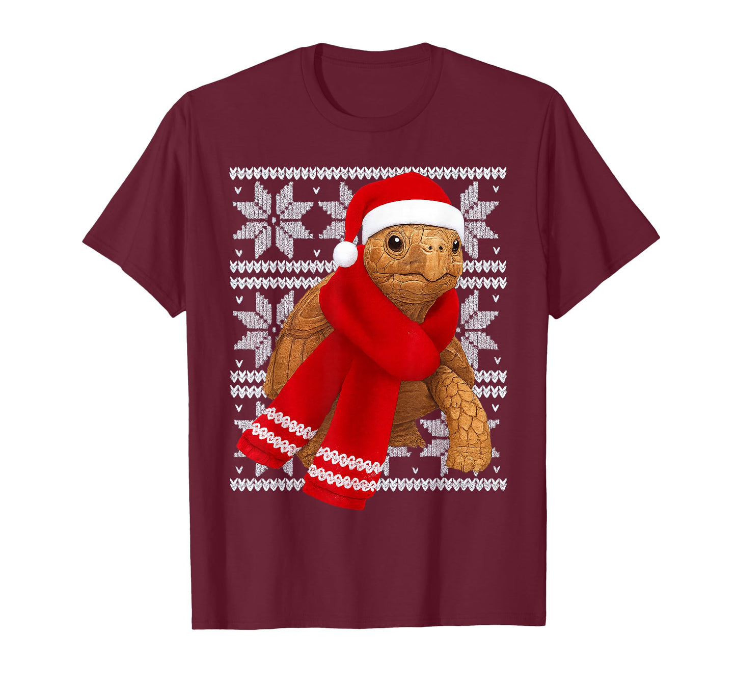 Tortoise Ugly Christmas Holiday Reptile Lover T-Shirt