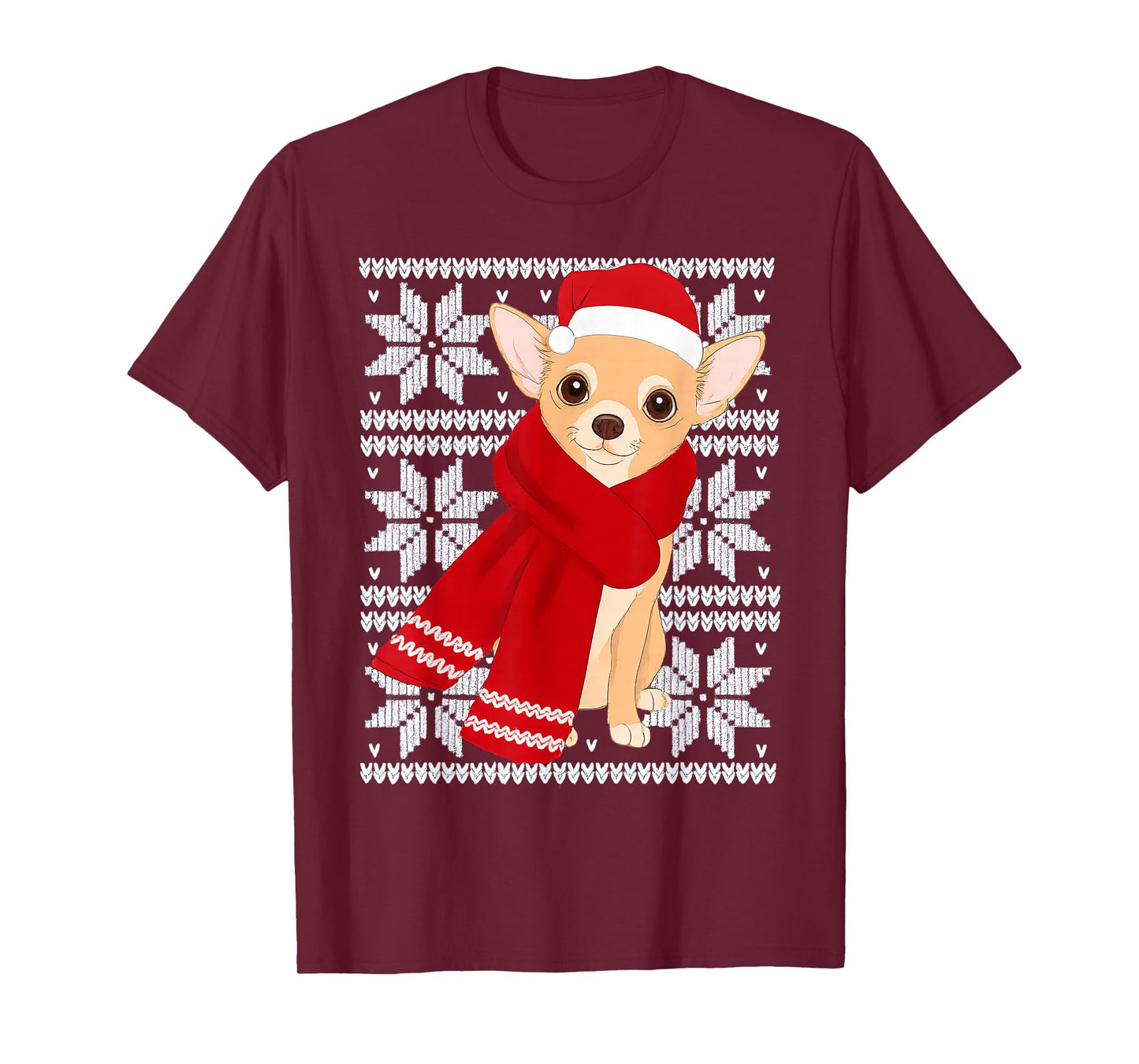 Chihuahua Ugly Christmas Holiday Dog Lover T-Shirt