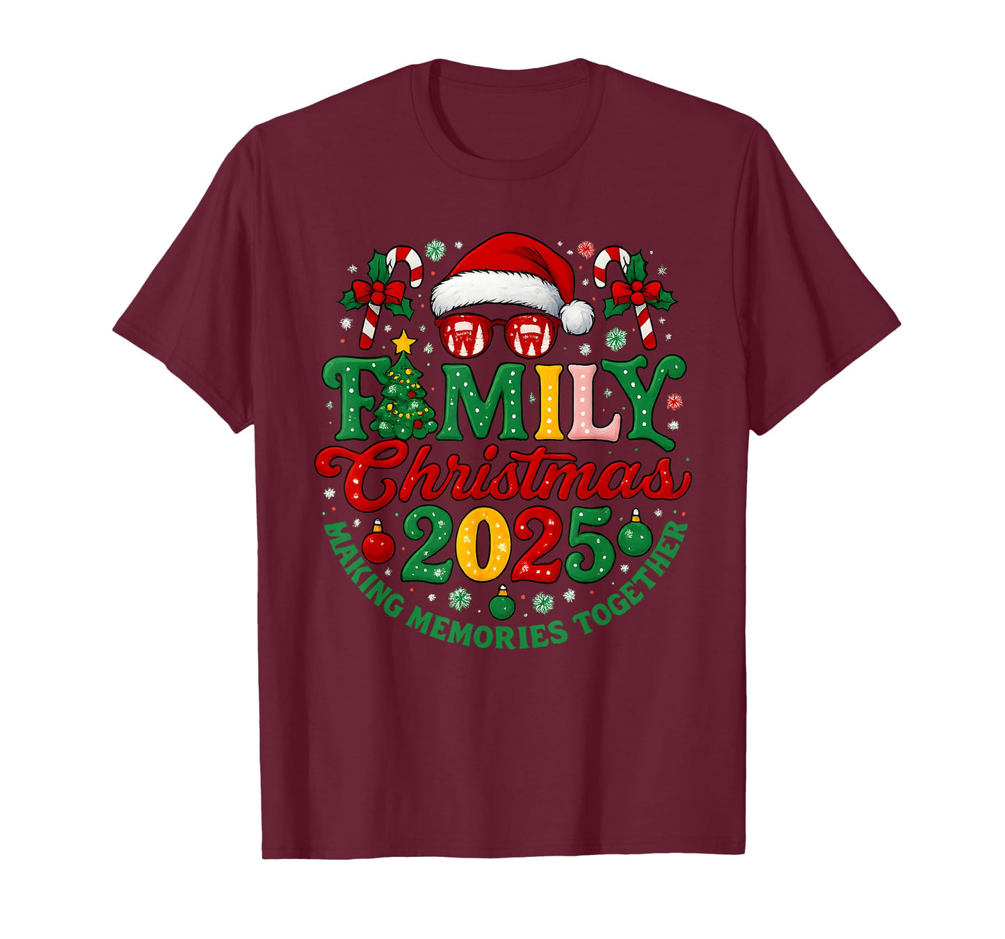 Family Christmas 2025 Christmas Squad Xmas Matching Pajamas T-Shirt