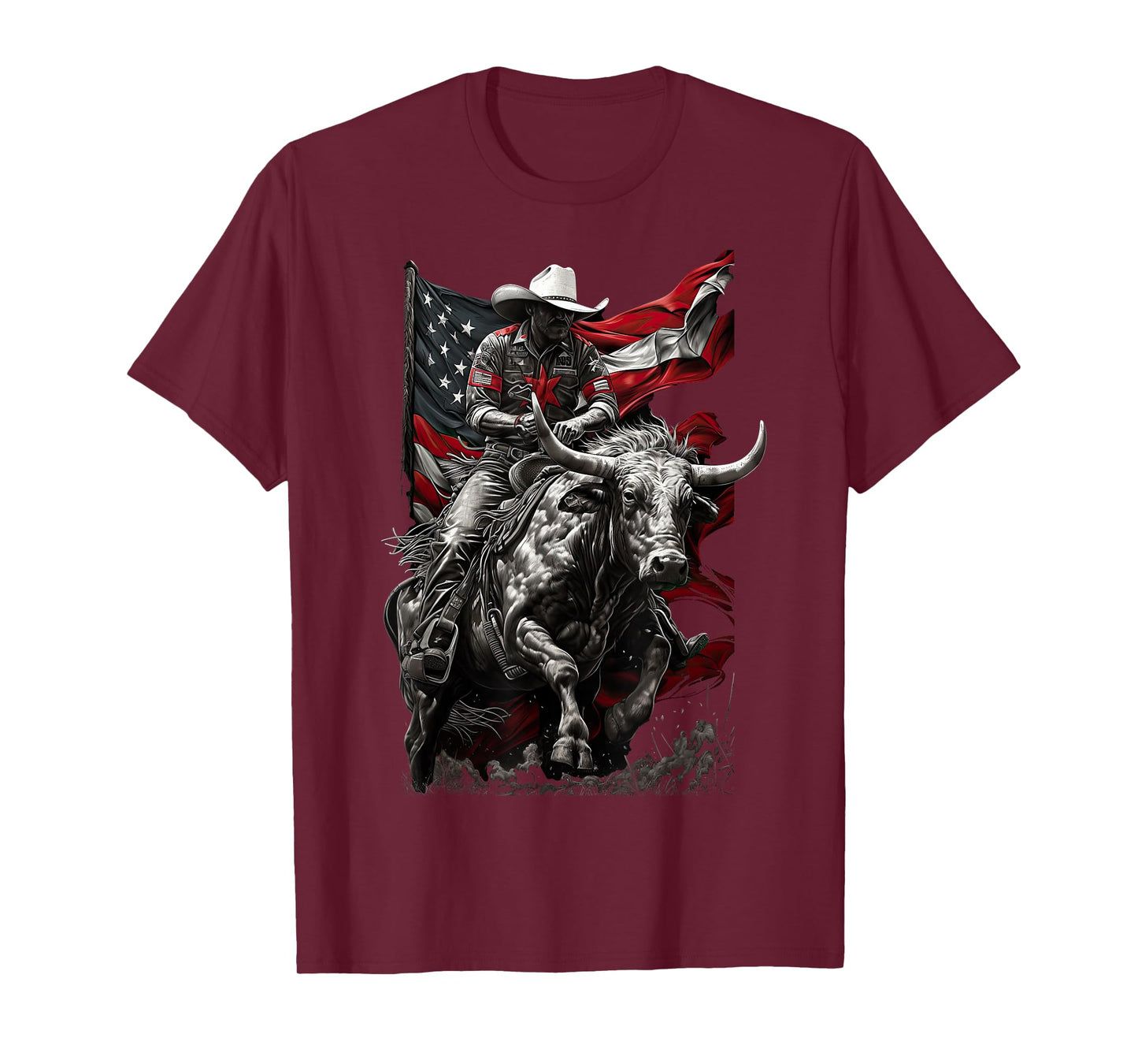 Rodeo Bucking Bull Riding Cowboy western T-Shirt