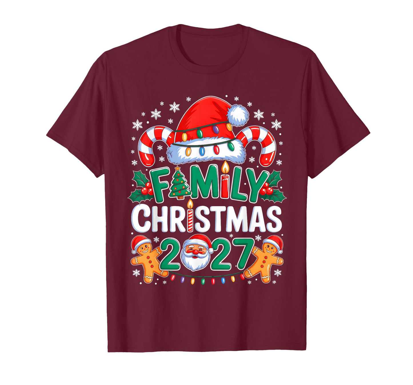 Christmas 2027 Family Matching Xmas Team Santa Squad 2027 T-Shirt