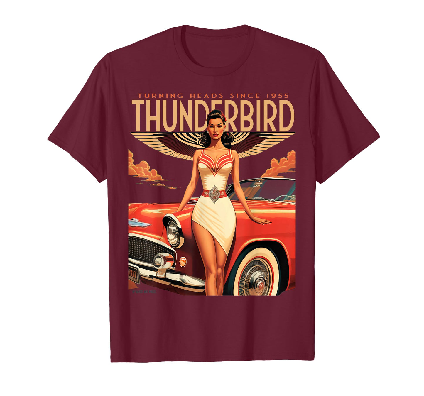 1955 1956 1957 vintage thunder bird chevys truck classic car T-Shirt
