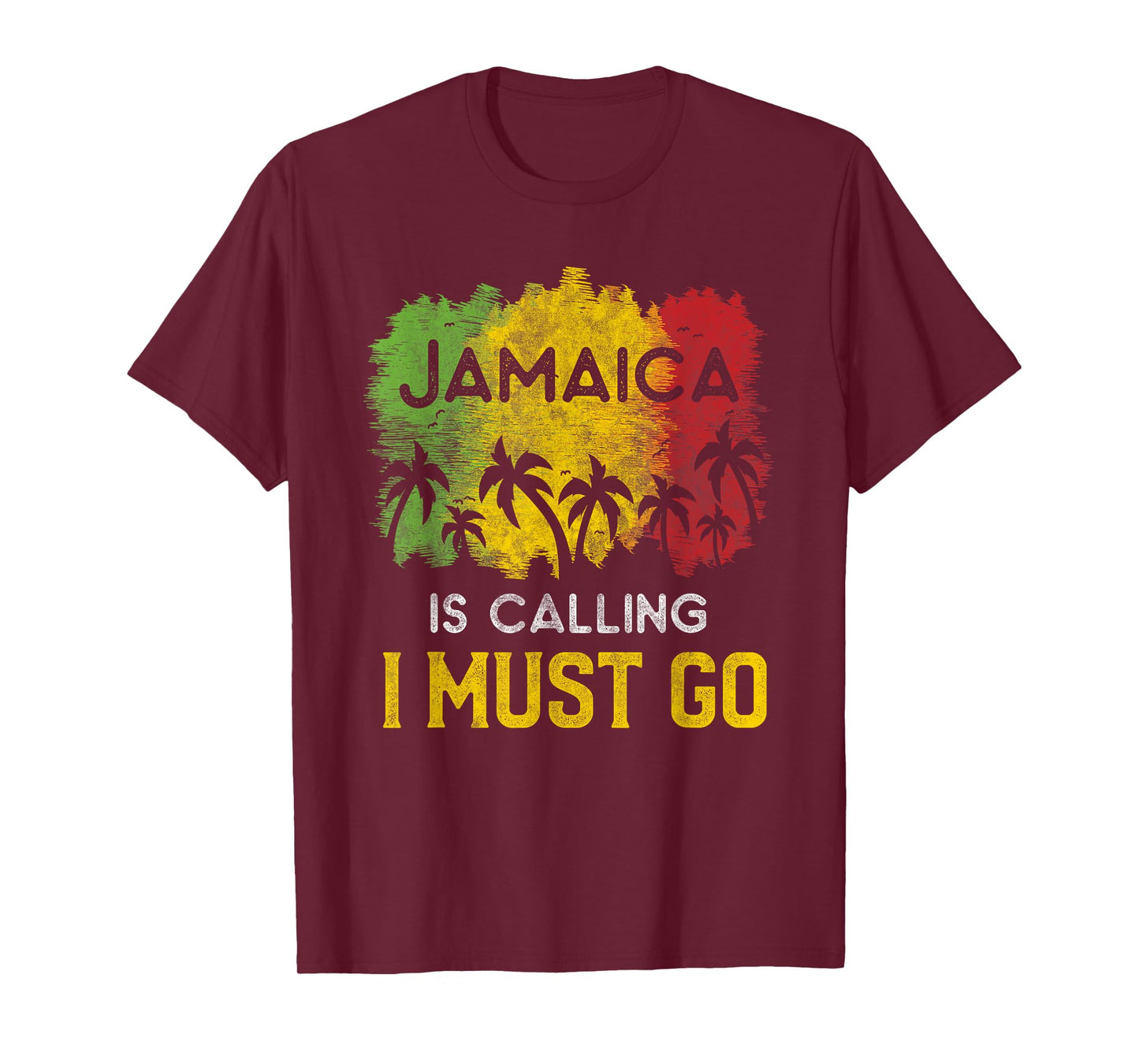 Jamaica Is Calling I Must Go Beach Vacation Sunset T-Shirt