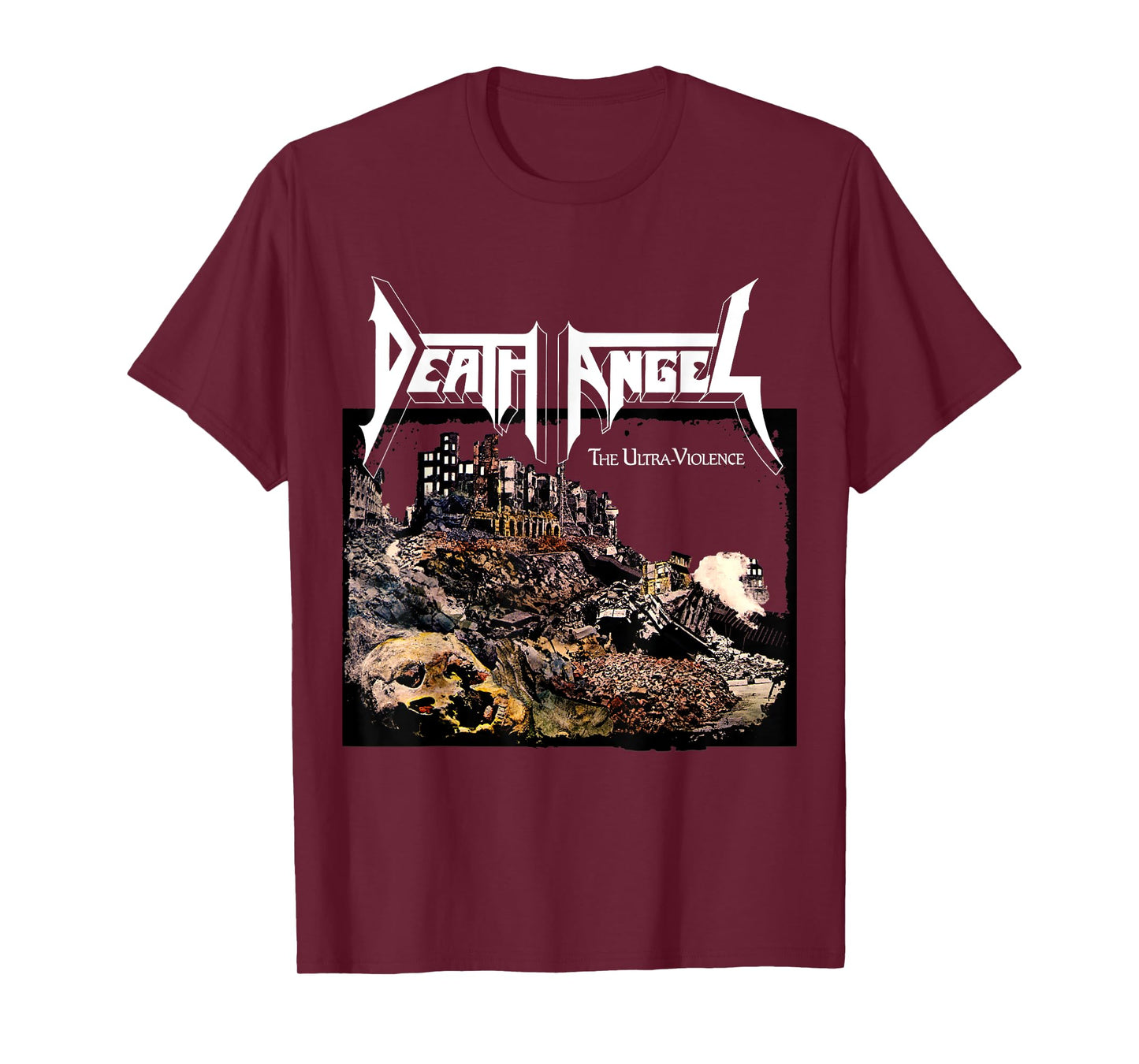 Manic Merch LLC Death Angel The Ultra Violence T-Shirt, Black, Small, Unisex-Adults, Short Sleeve, T-Shirt