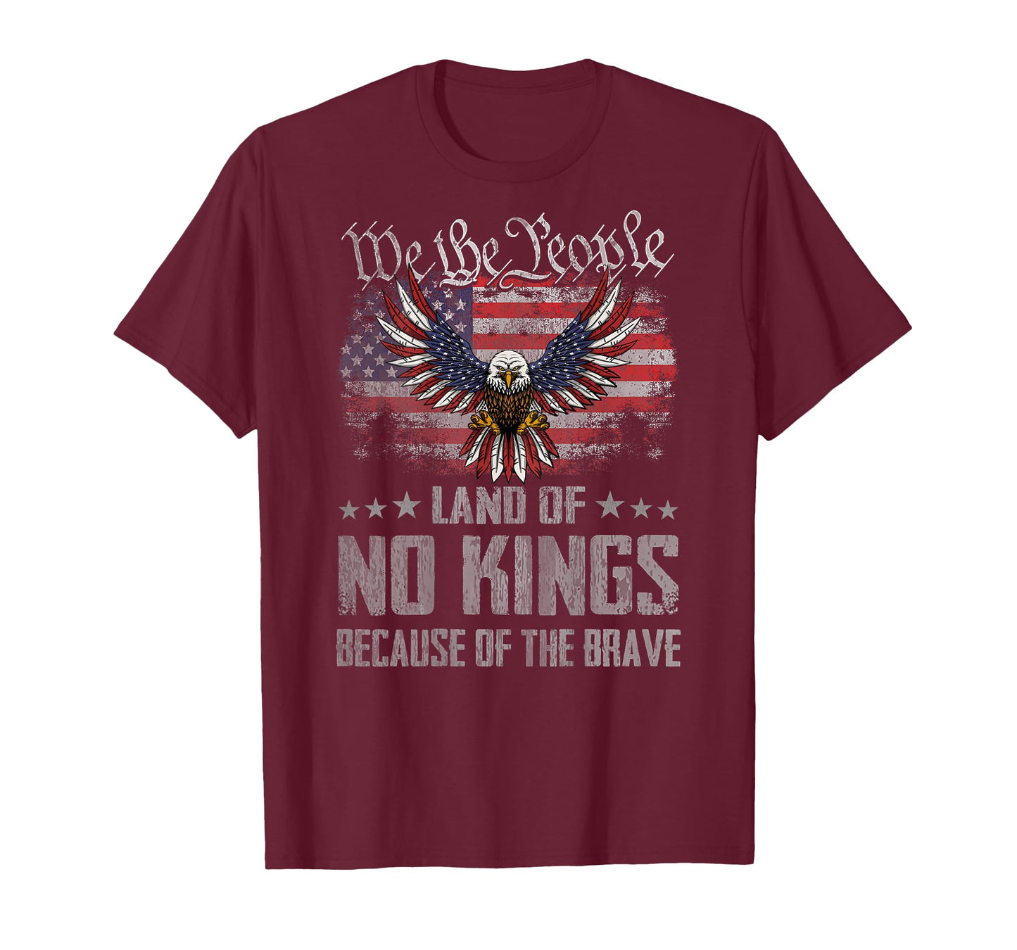 No Kings Shirt America Vintage Flag No Kings Day T-Shirt