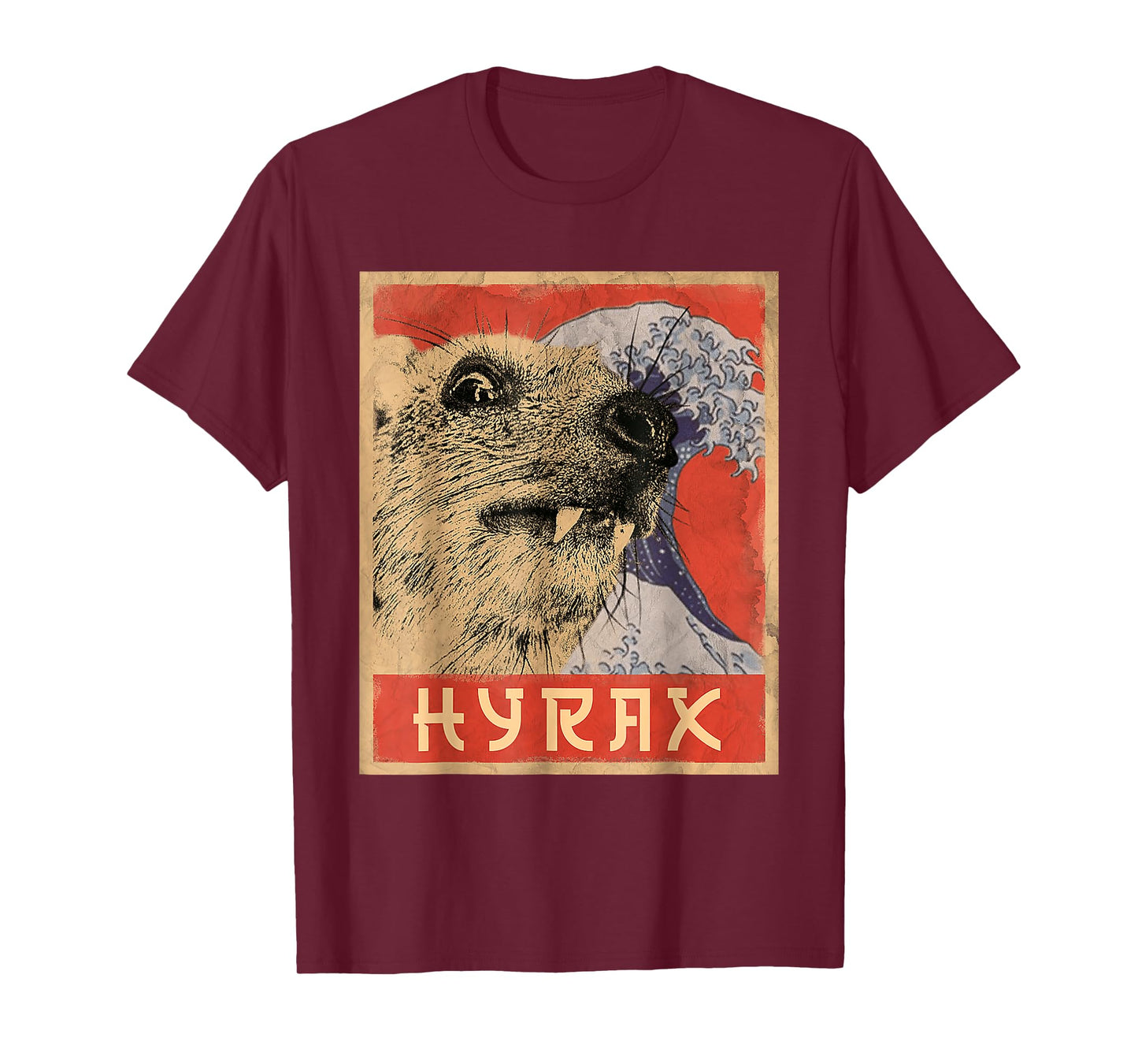 Hyrax Japanese Vintage Style Funny Hyrax Meme T-Shirt
