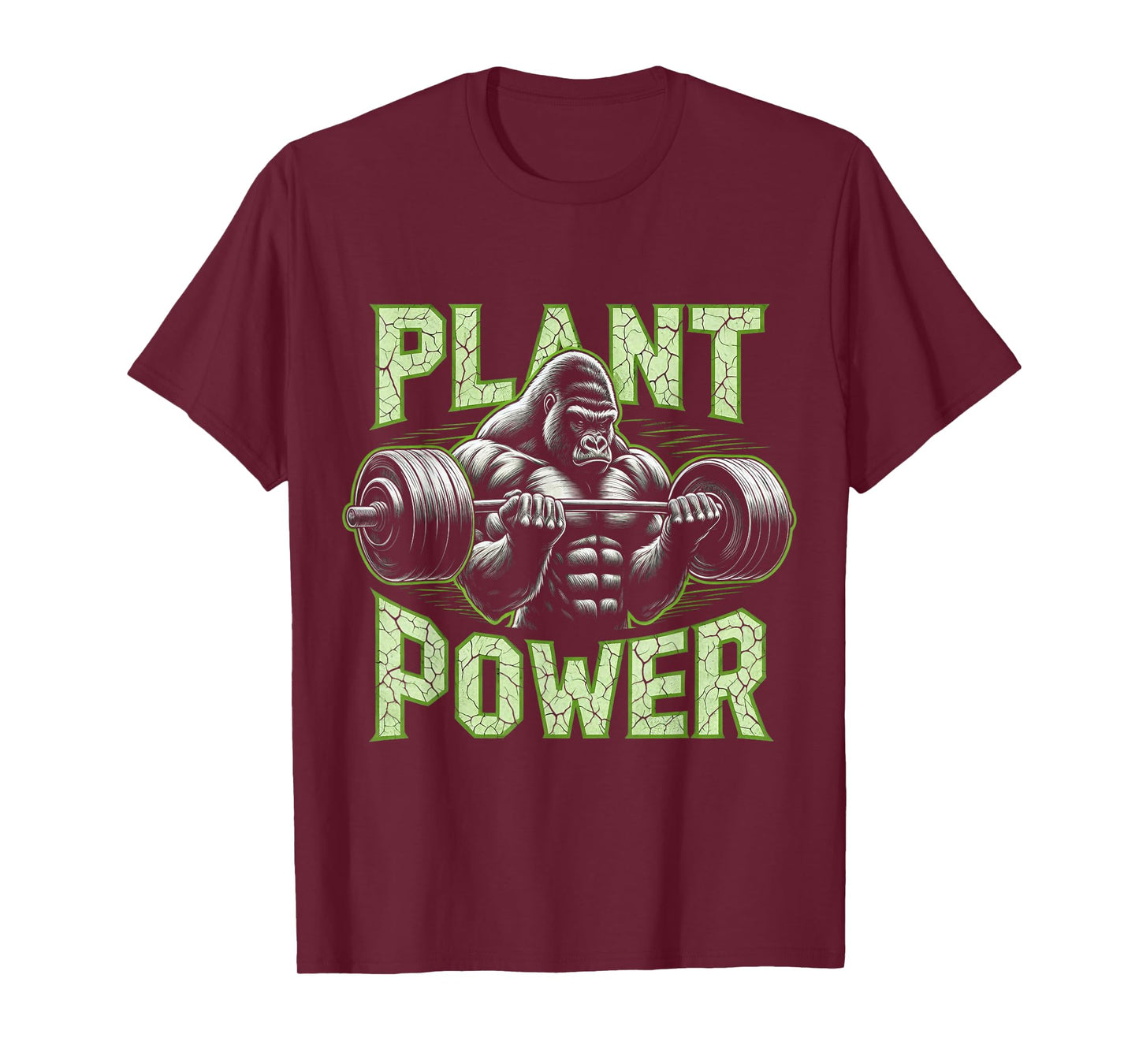 Plant Power Tee - Vegan and Vegetarian Gym Workout Fitness T-Shirt