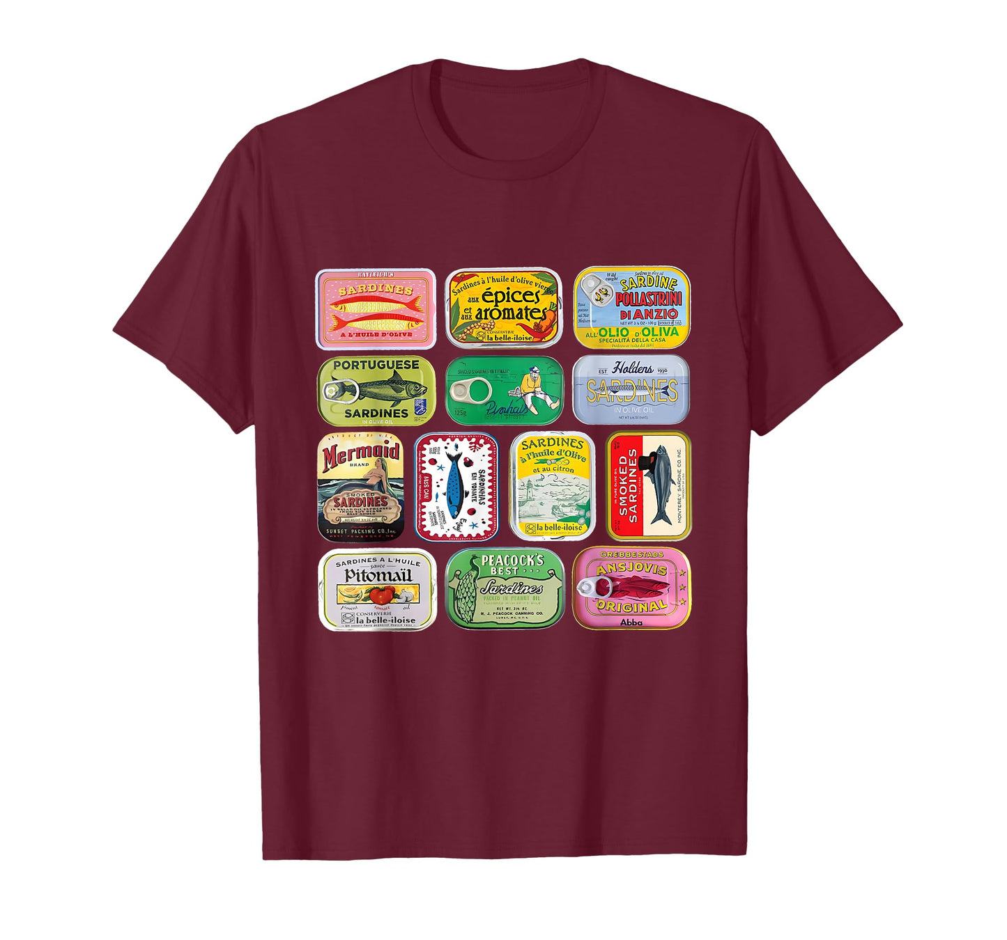 Sardine Fisherman Aesthetic Vintage Beach Coastal Sardine T-Shirt