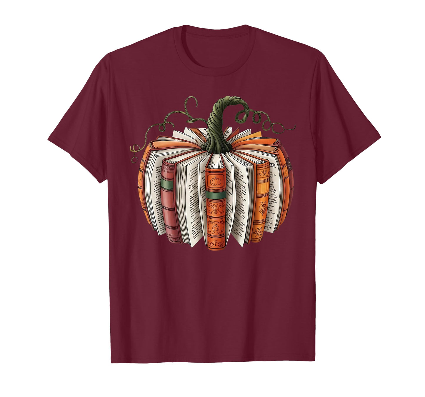 Fall Book Pumpkin Halloween T-Shirt