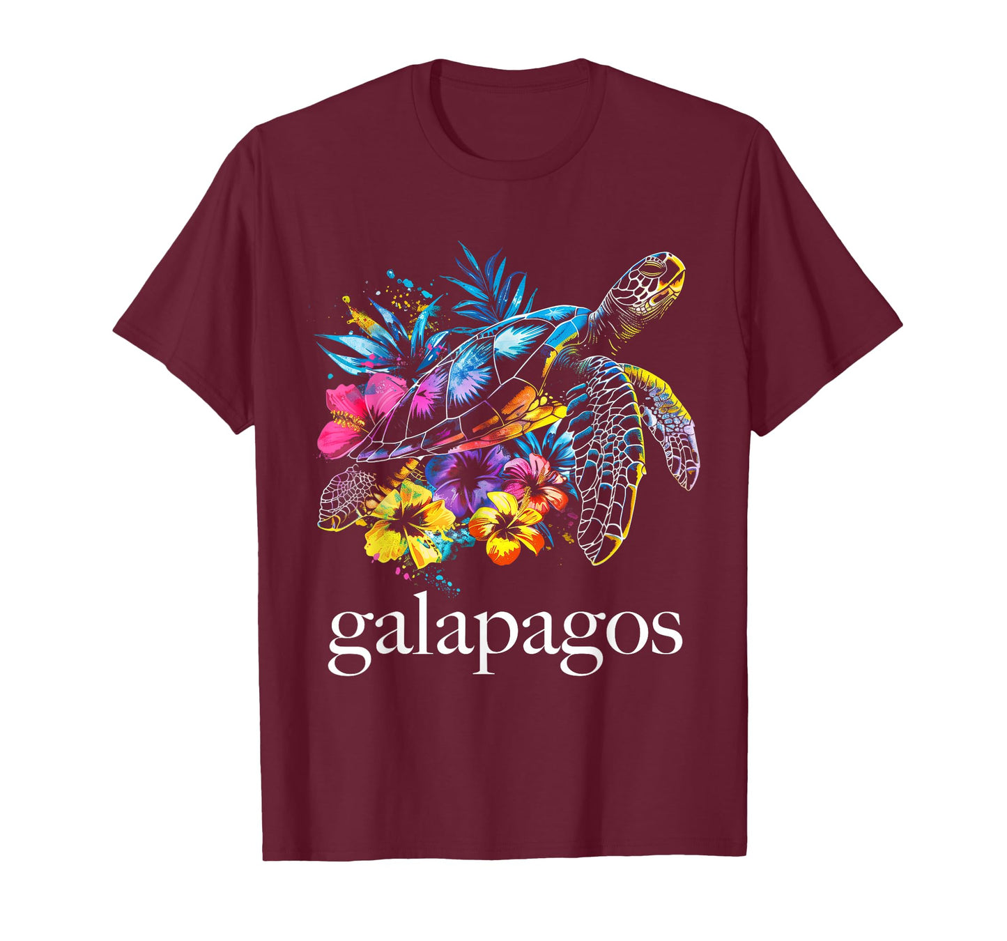 Galapagos Islands Sea Turtle Ecuador Scuba Diving Souvenir T-Shirt