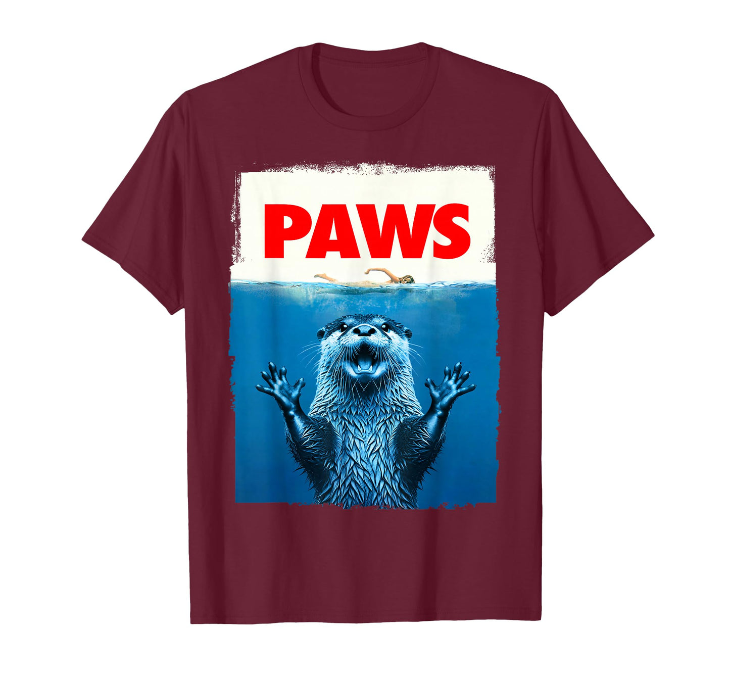 Paws Otter Funny Otter Lover Gifts For Men Women Kid Teen T-Shirt