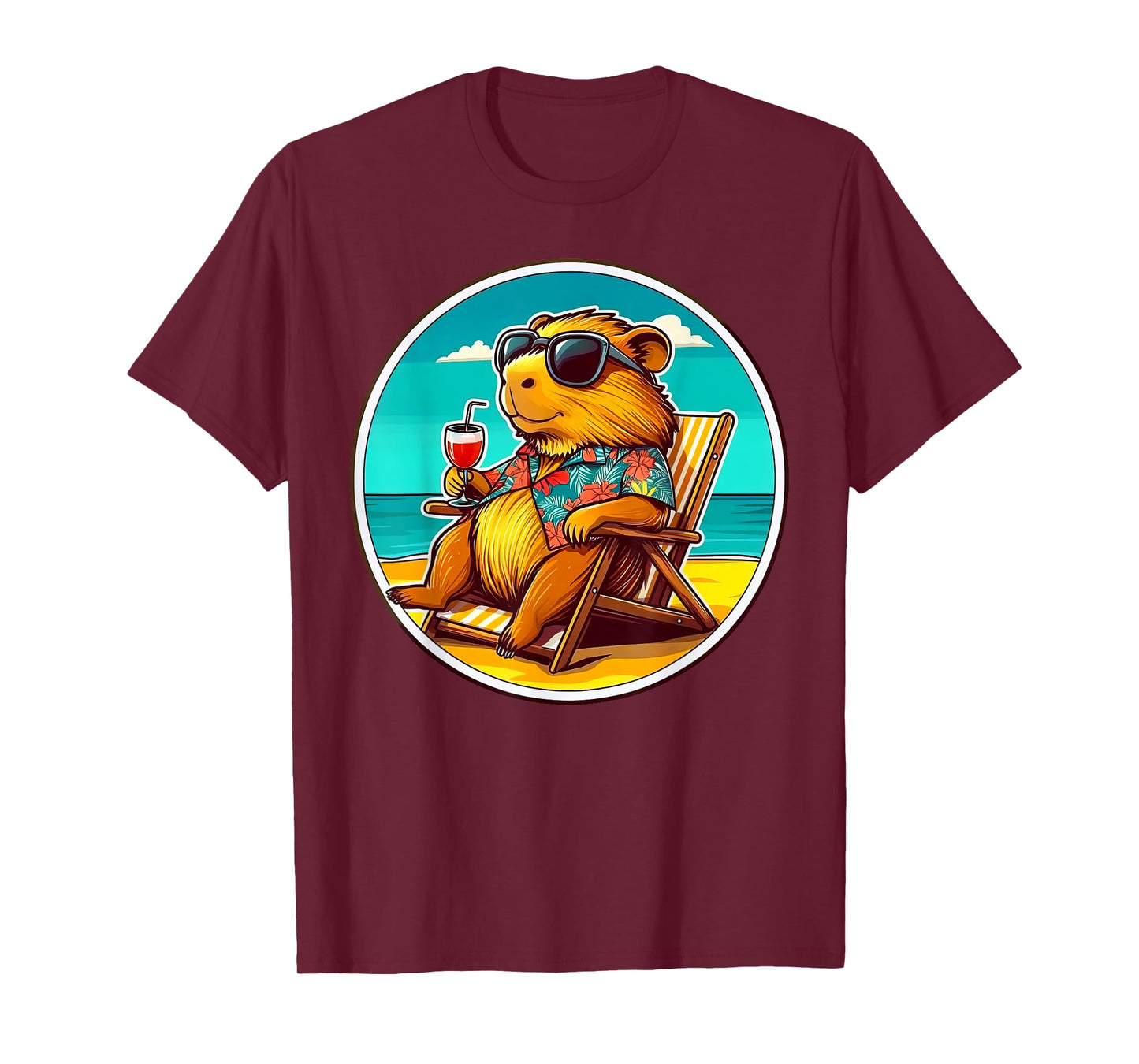 Cool Capybara Funny Capy Lover Men Women Teen Boys Kids T-Shirt
