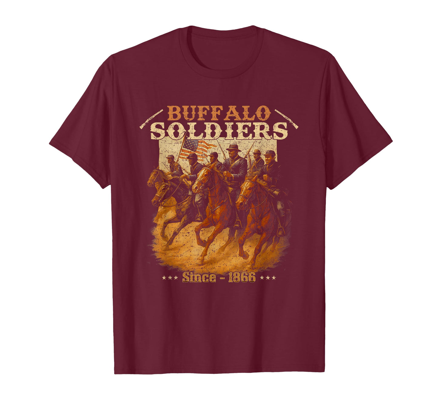 Buffalo Soldiers African American Buffalo Black Culture T-Shirt