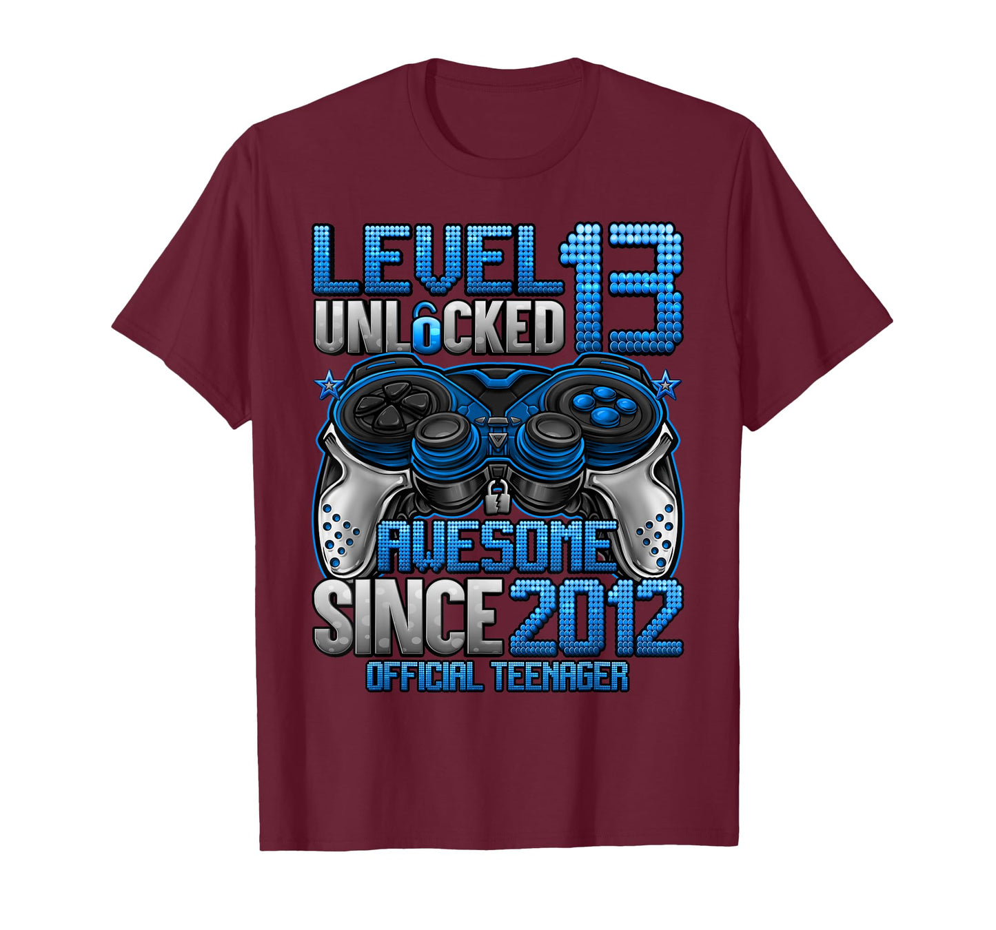 Official Teenager Level 13 Unlocked Gifts 13th Birthday Boy T-Shirt