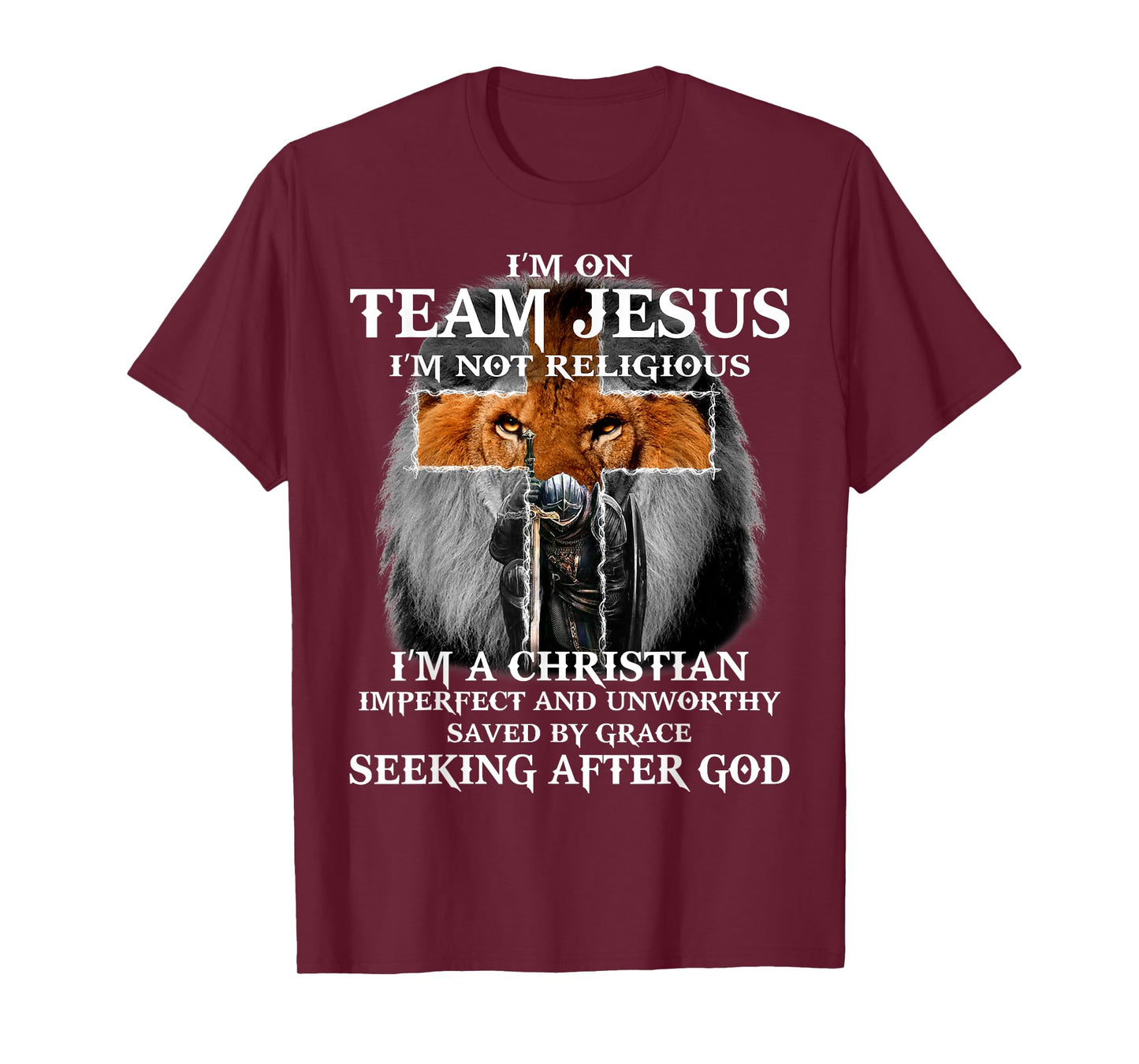 Knight templar I’m On Team Jesus I’m Not Religious T-Shirt