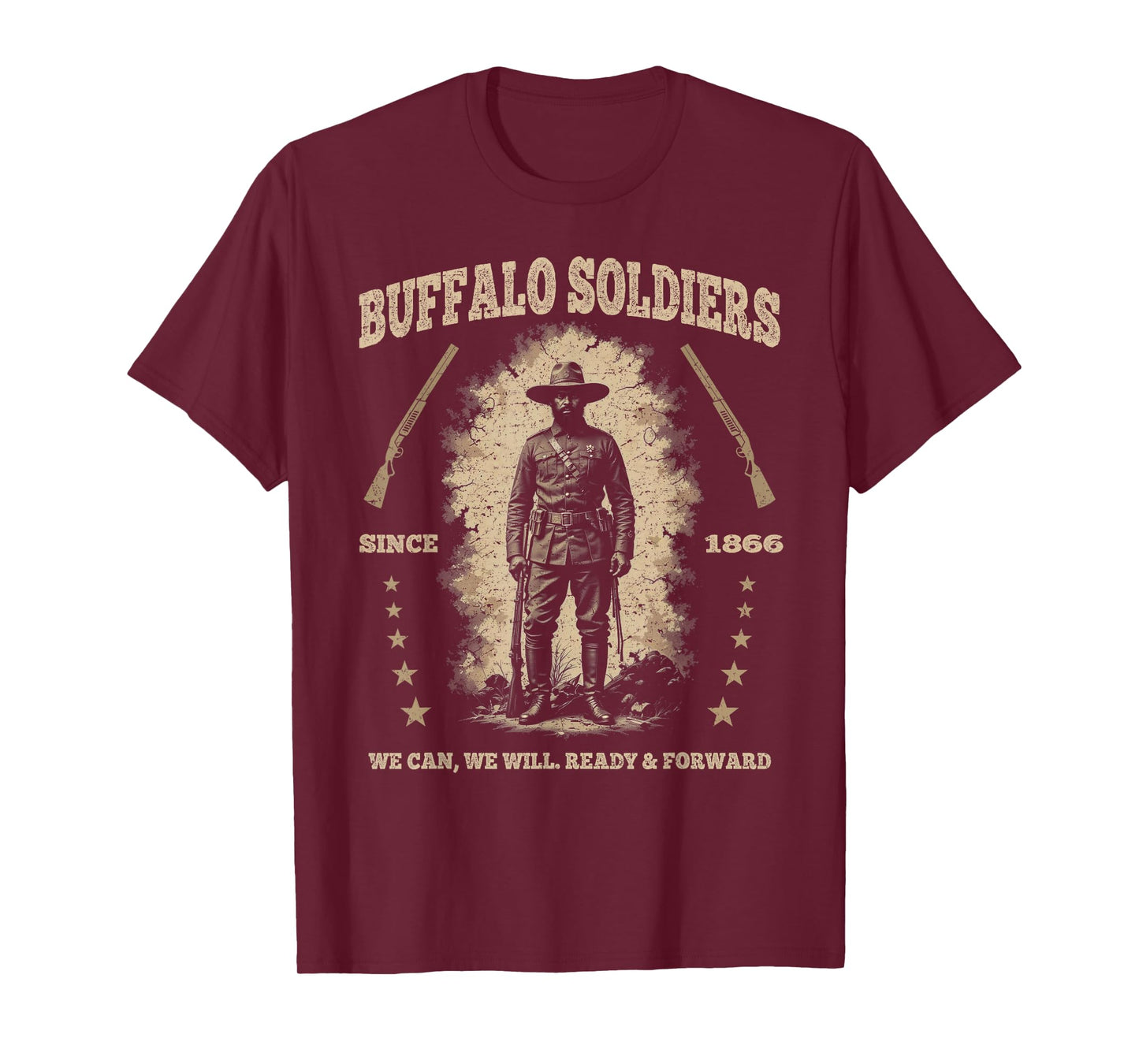Buffalo Soldiers, African American Buffalo Black Culture USA T-Shirt