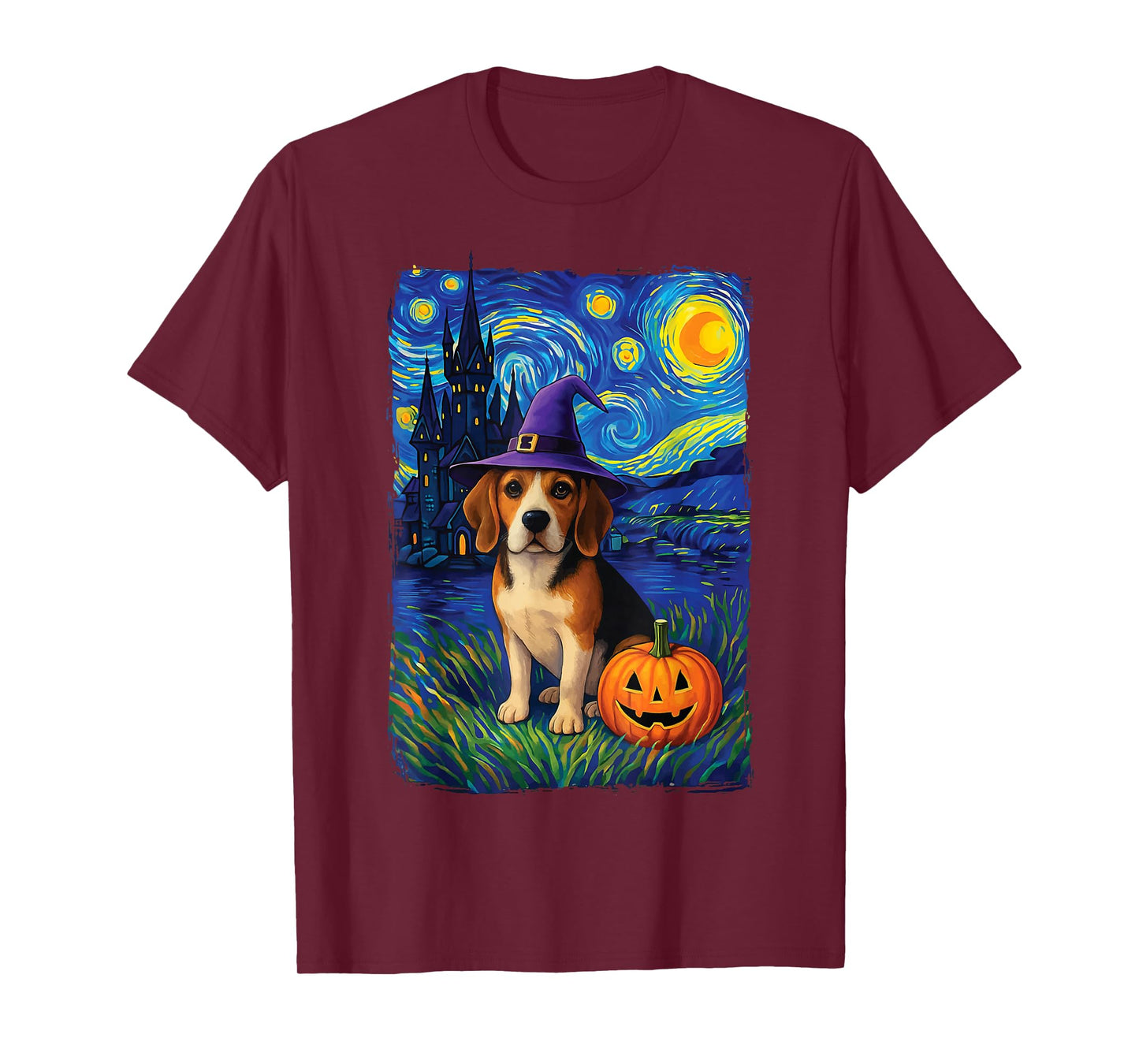 Beagle Starry Night Halloween T-Shirt