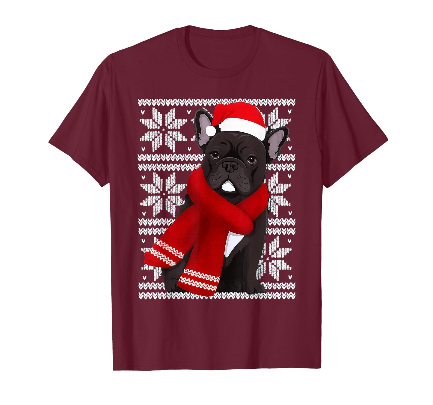 French Bulldog Ugly Christmas Holiday Dog Lover T-Shirt