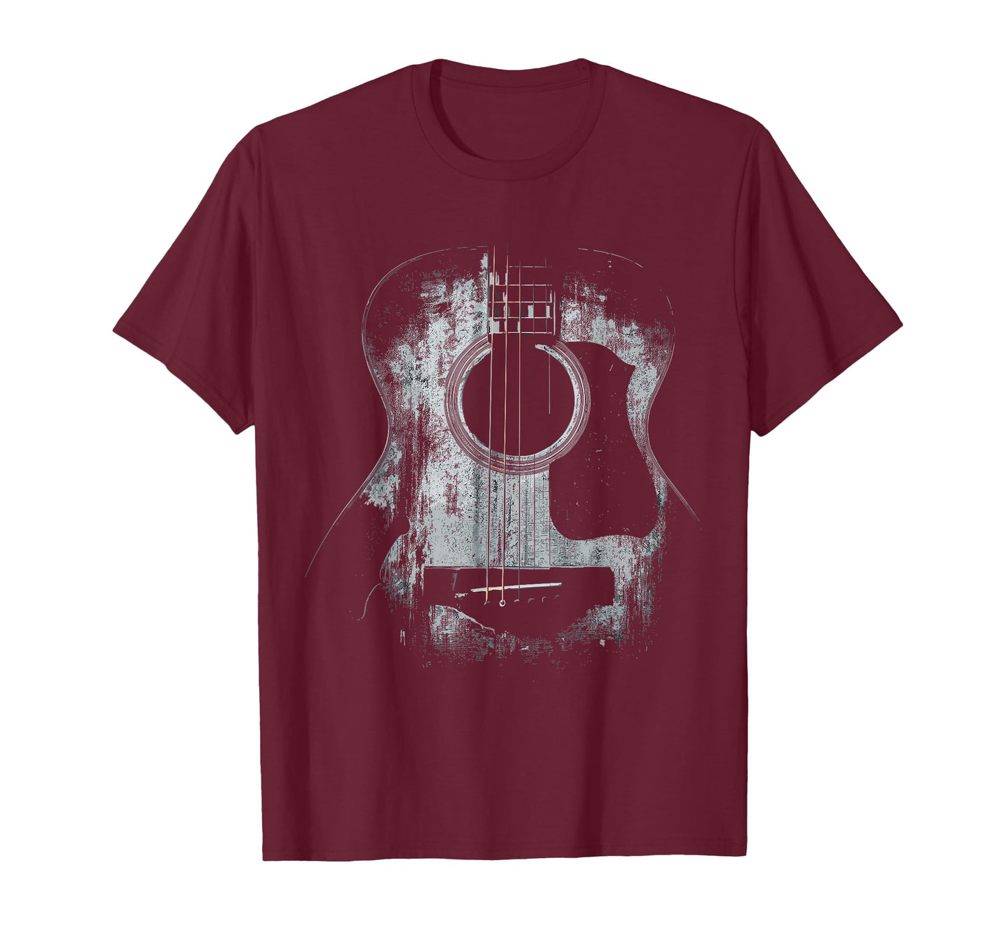 Distressed Acoustic Guitar Player Rock & Roll T-Shirt