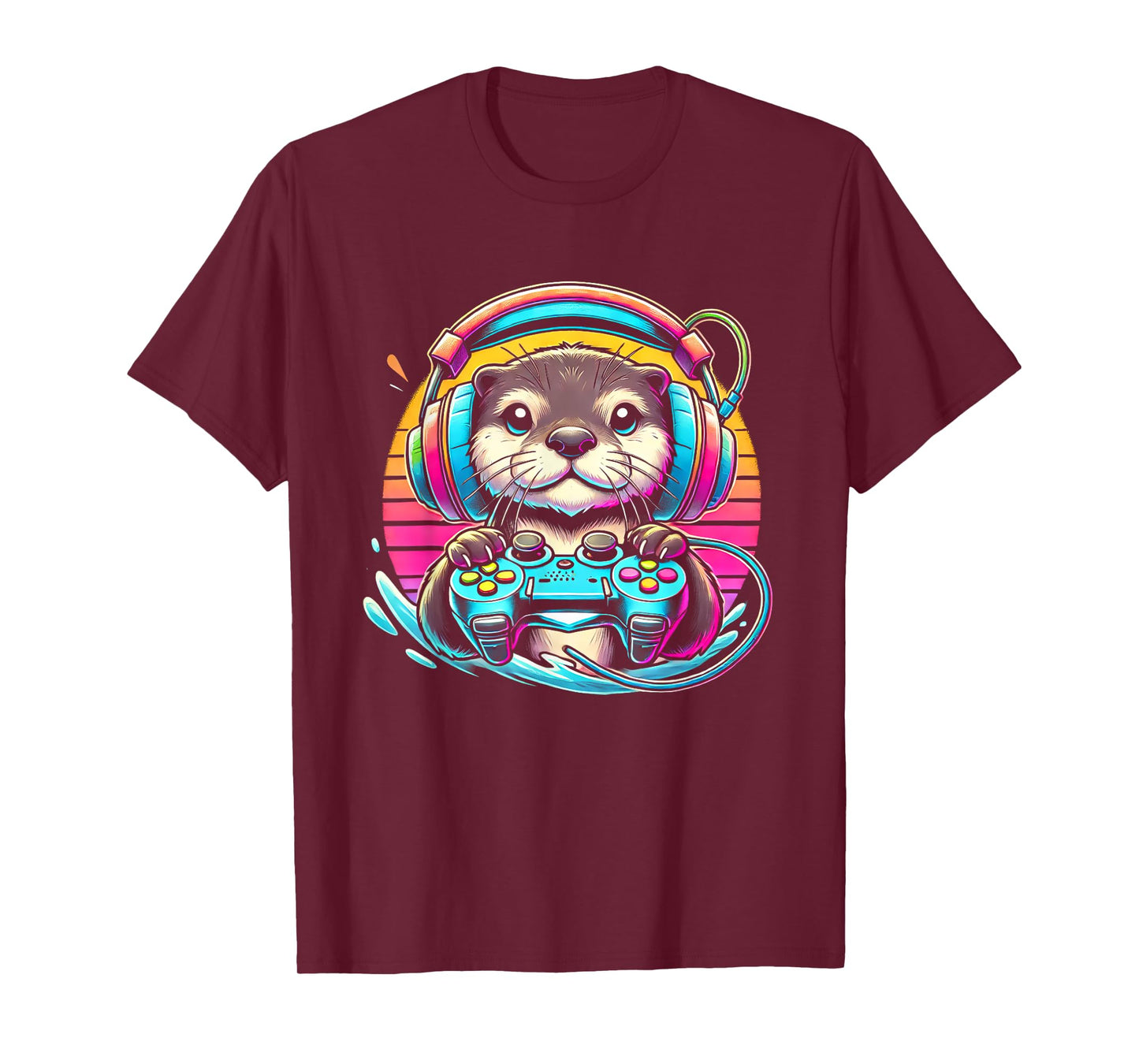 Otter Funny Video Game Controller T-Shirt