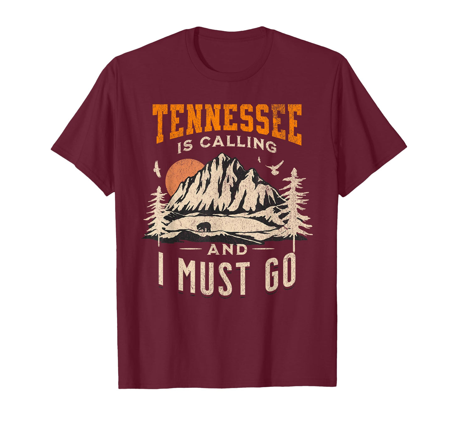 Vintage Tennessee Is Calling And I Must Go, Distressed Print T-Shirt