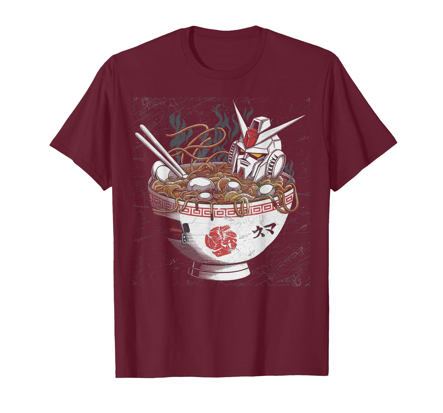 Mecha Tshirt Japanese Mecha Robot Head Anime Art Ukiyo-E T-Shirt