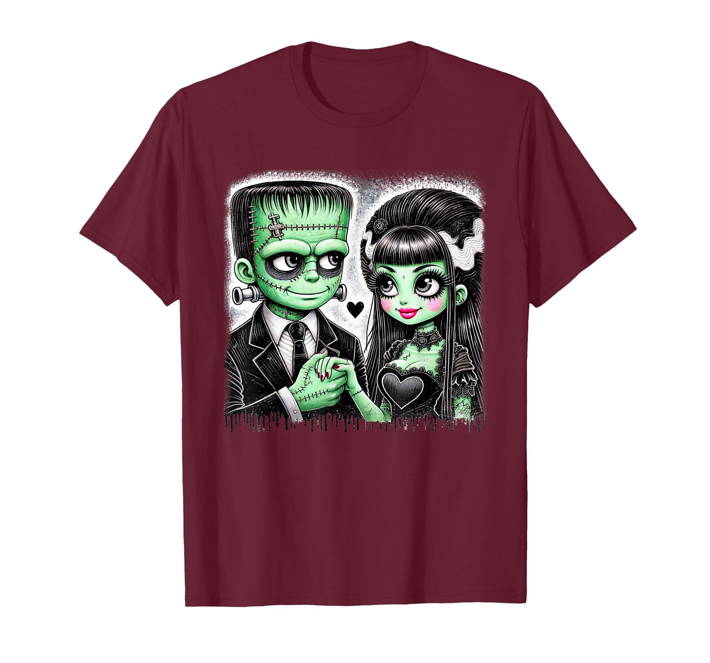 halloween lovers frankenstein skeleton for men women family T-Shirt