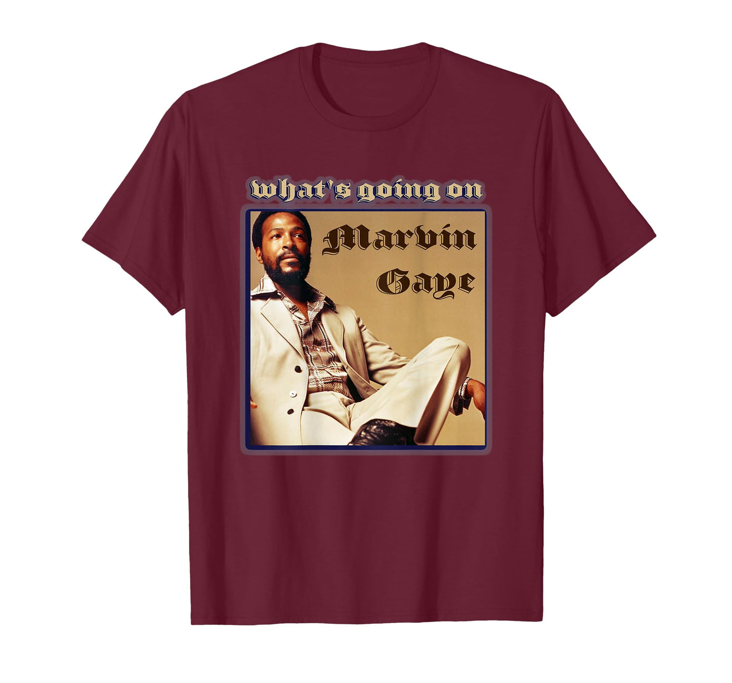 Marvin Gaye_004_Back Printed T-Shirt