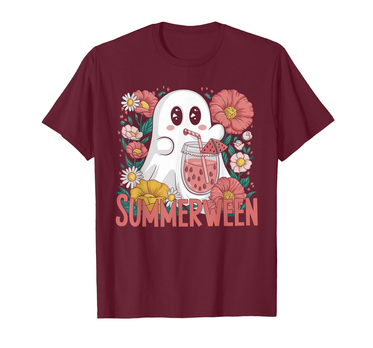 Halloween Tshirt Women Men Skeleton Witch Monster Party T-Shirt