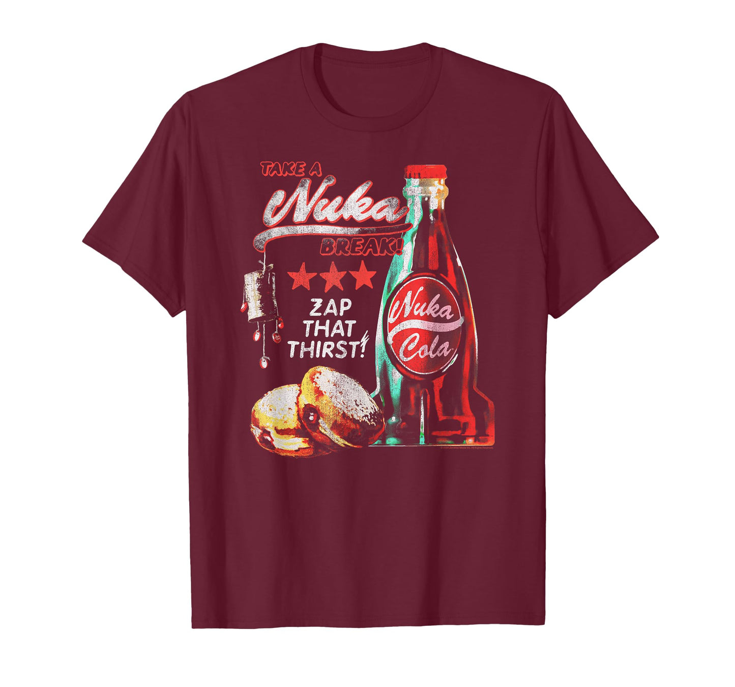 Fallout Video Game Take a Nuka Cola Break Zap That Thirst T-Shirt