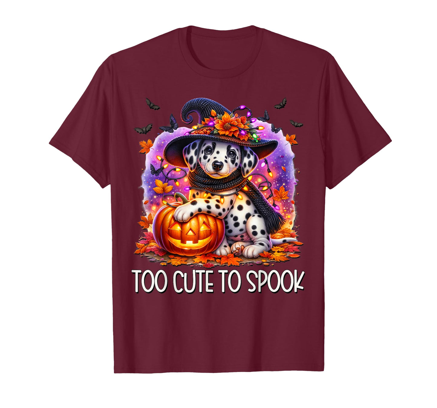 Halloween Dalmatian Puppy is Too Cute to Spook for Dog Lover T-Shirt